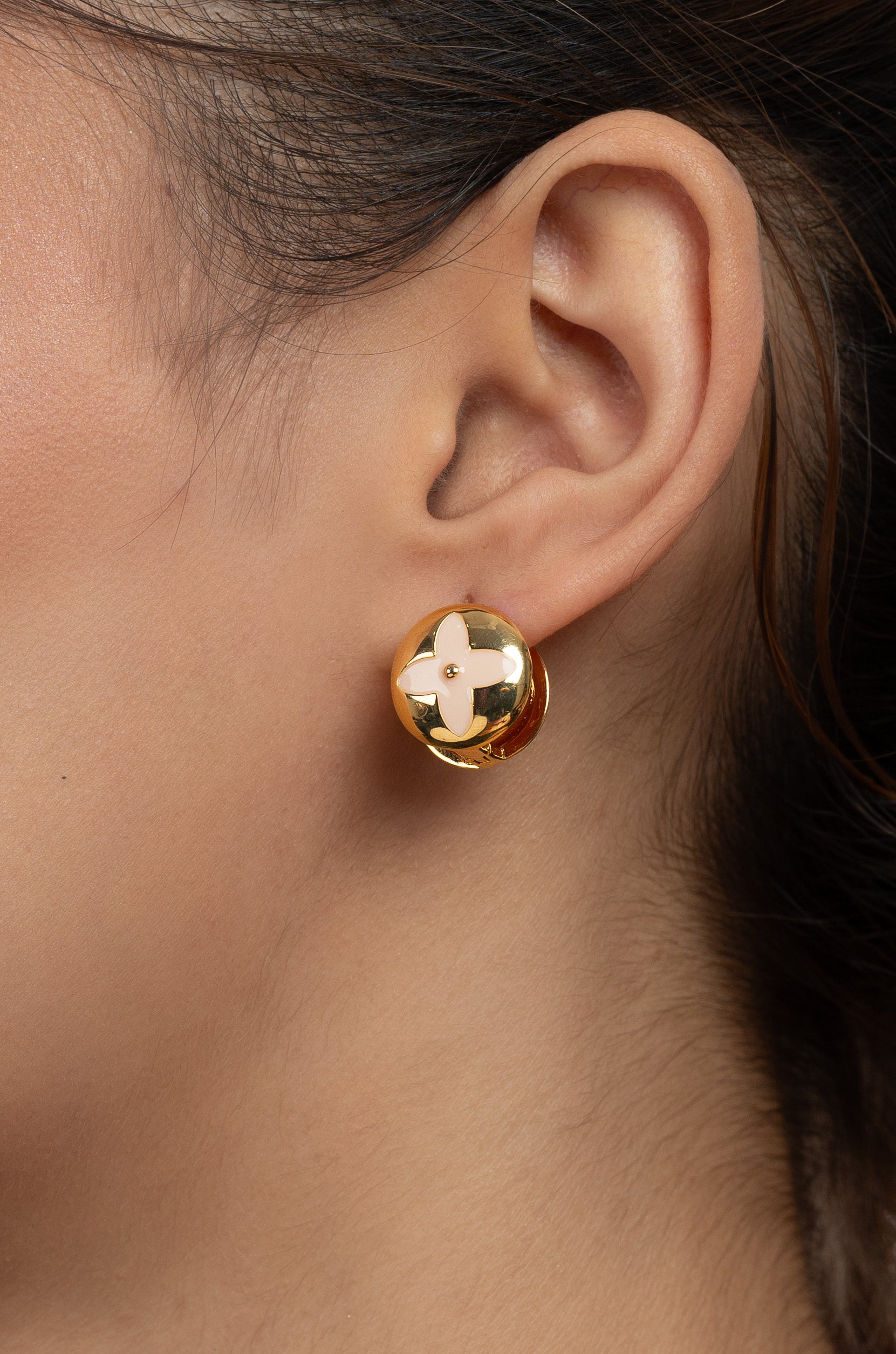 Golden Floral Studs