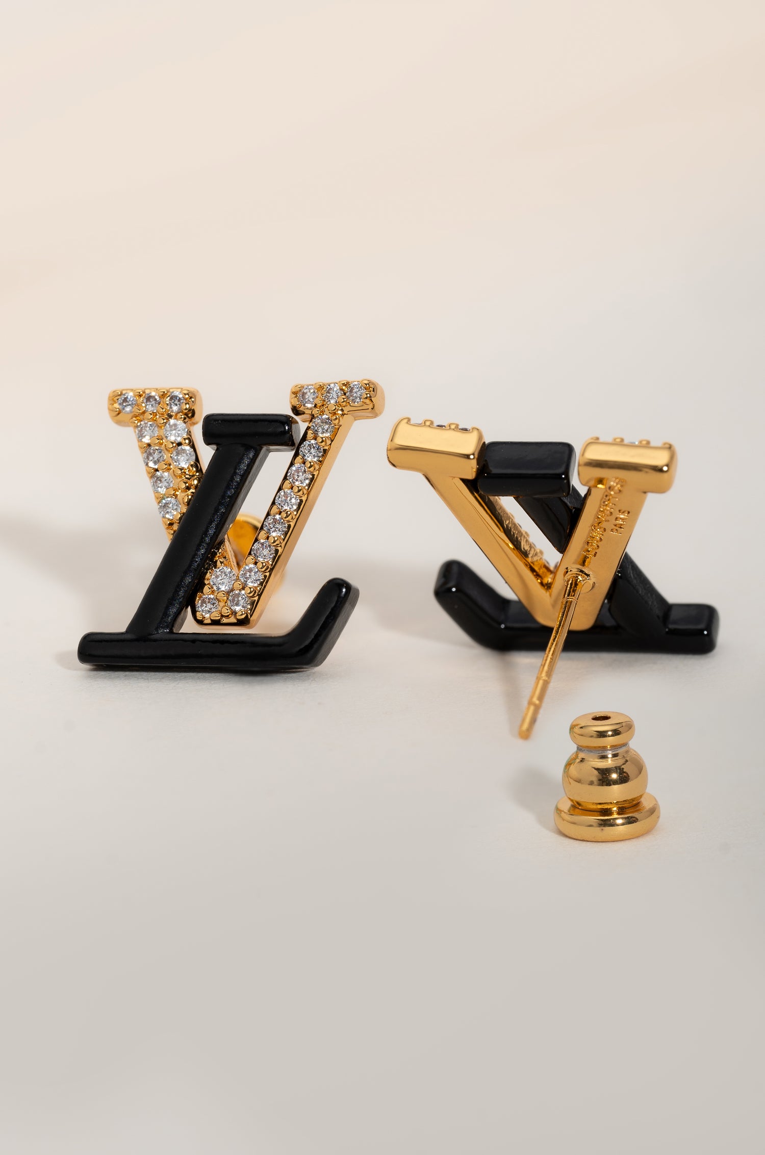 Dazzling Black Mark Elvy Studs