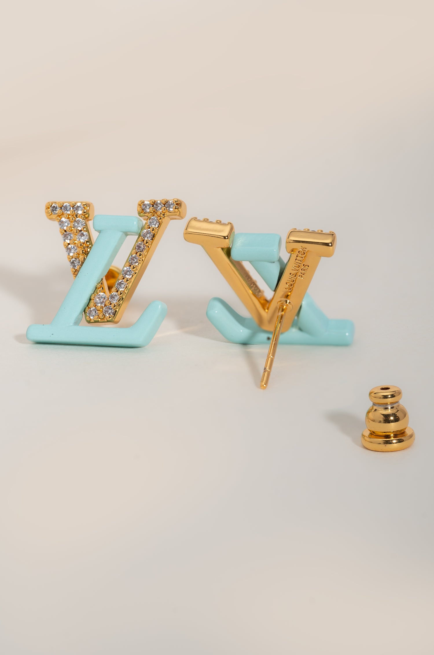 Dazzling Sky Blue Mark Elvy Studs