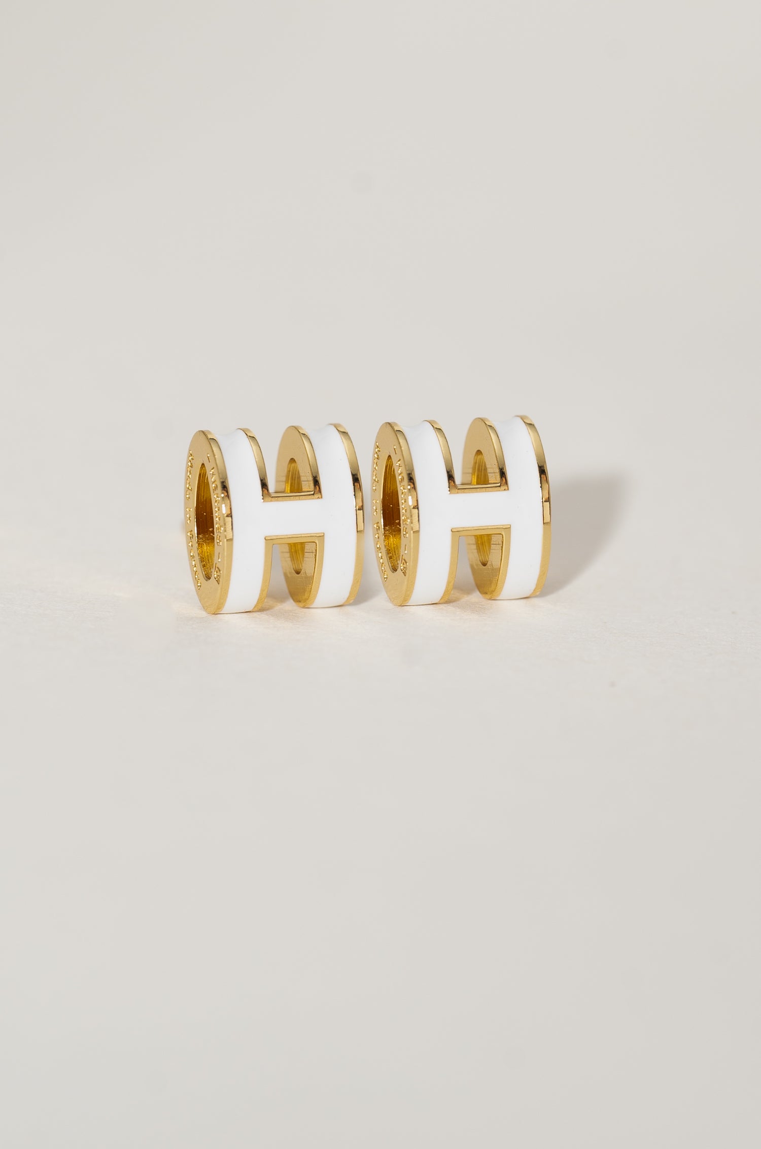 White Barrel Luxe Hermie Studs