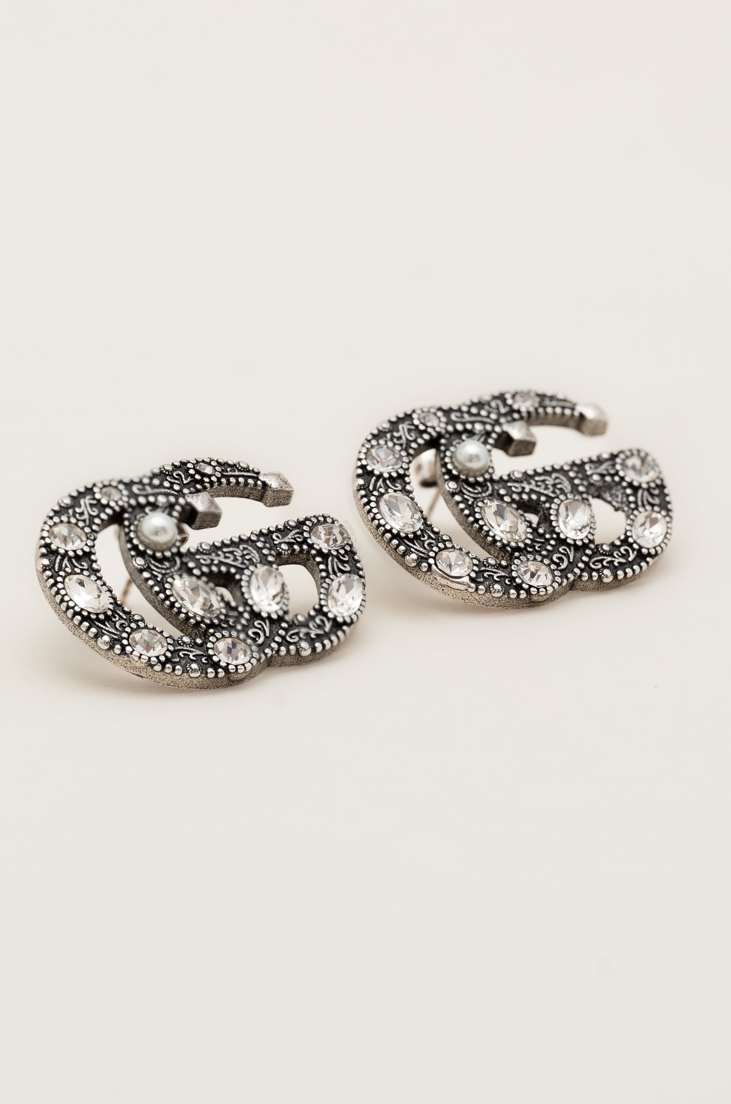 Crystal Mark Guchi Studs