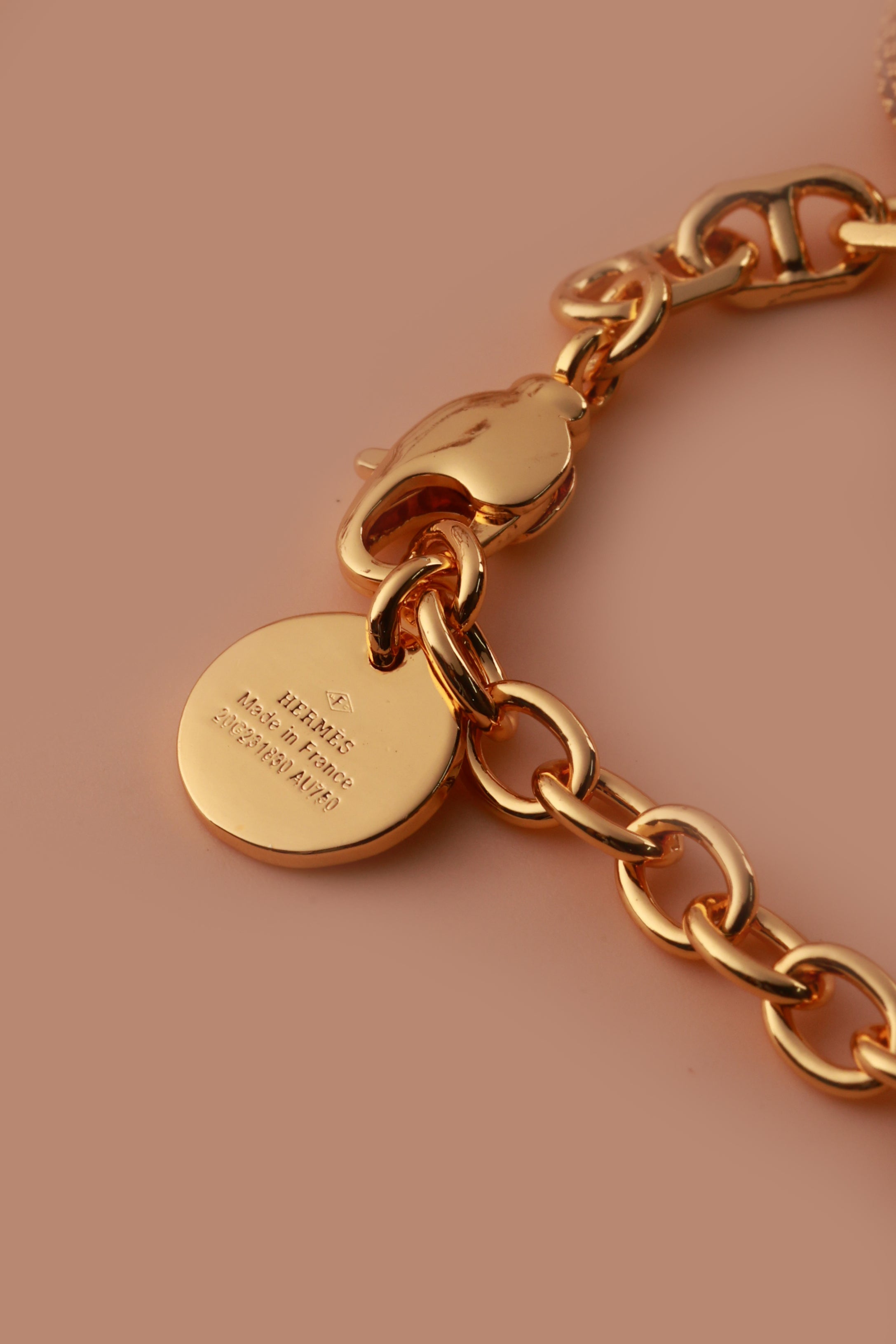 Gold Charm Hermie Bracelet