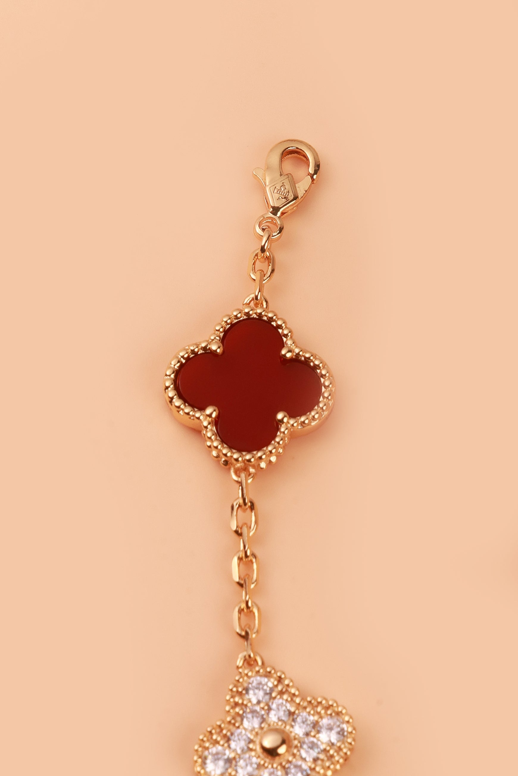 Red & Gold Clover Delight Van Chief Bracelet