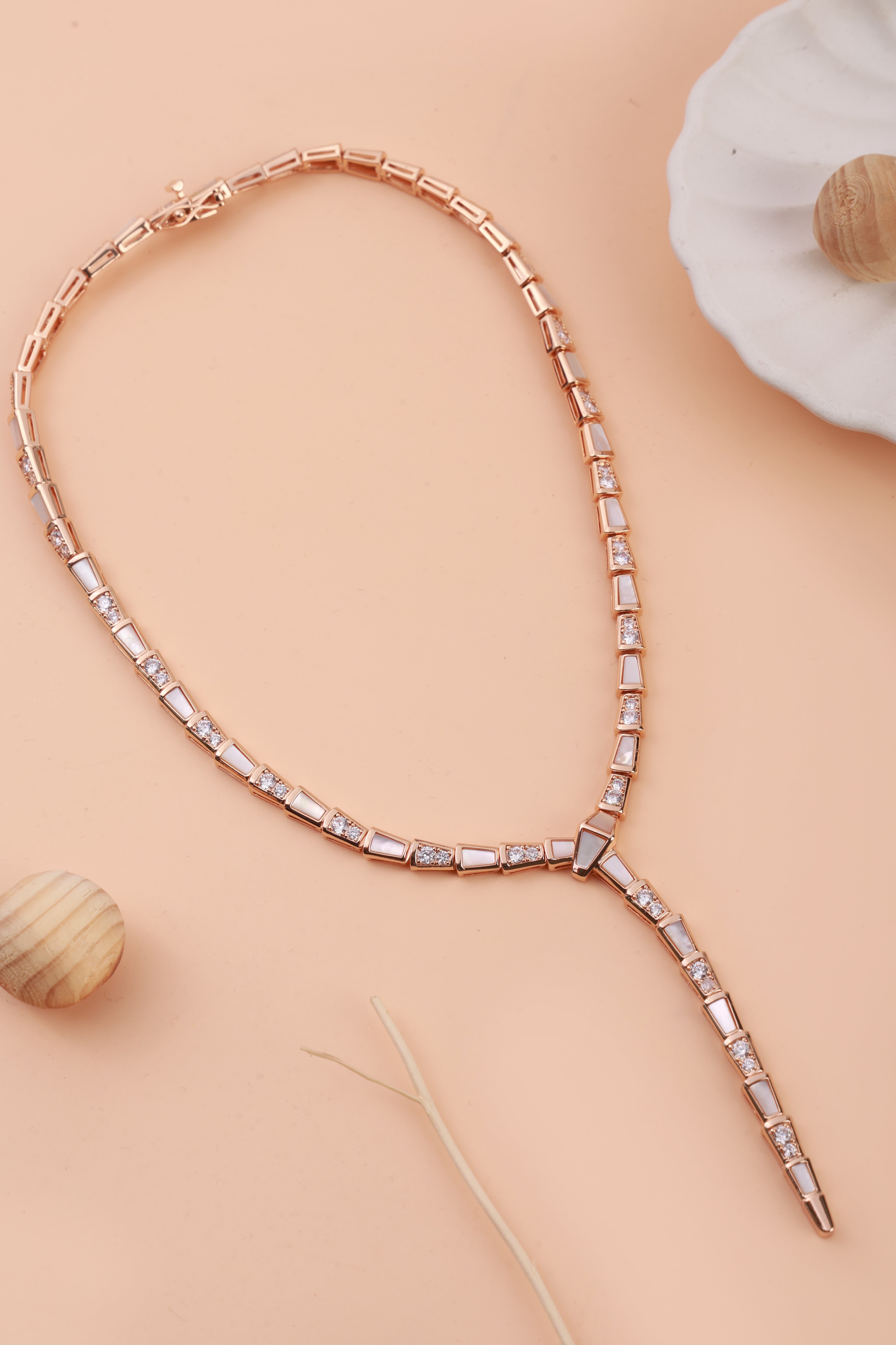Rose Gold Gleam Bulgaree Neckchain