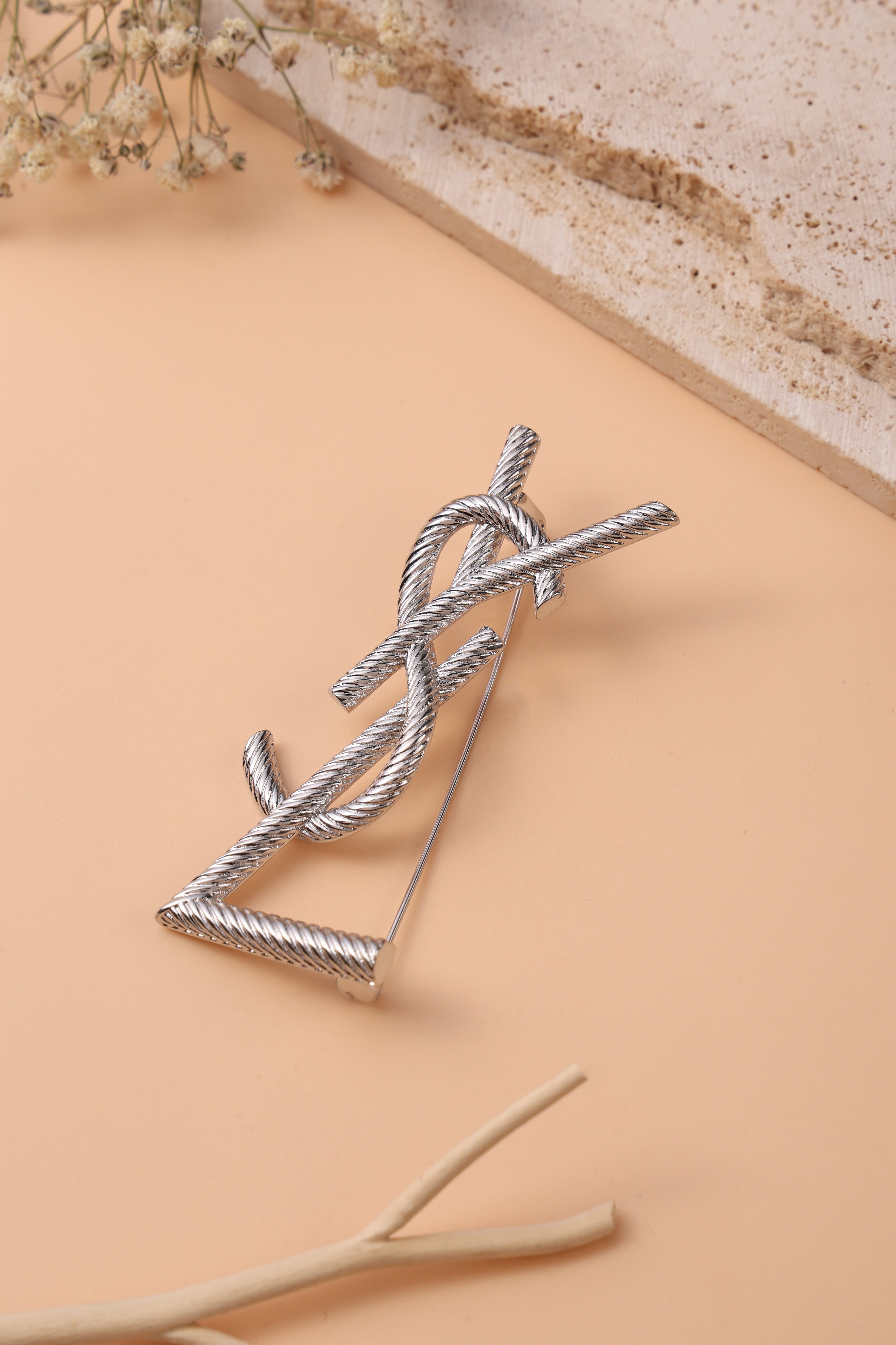 Lunar Curve Brooch