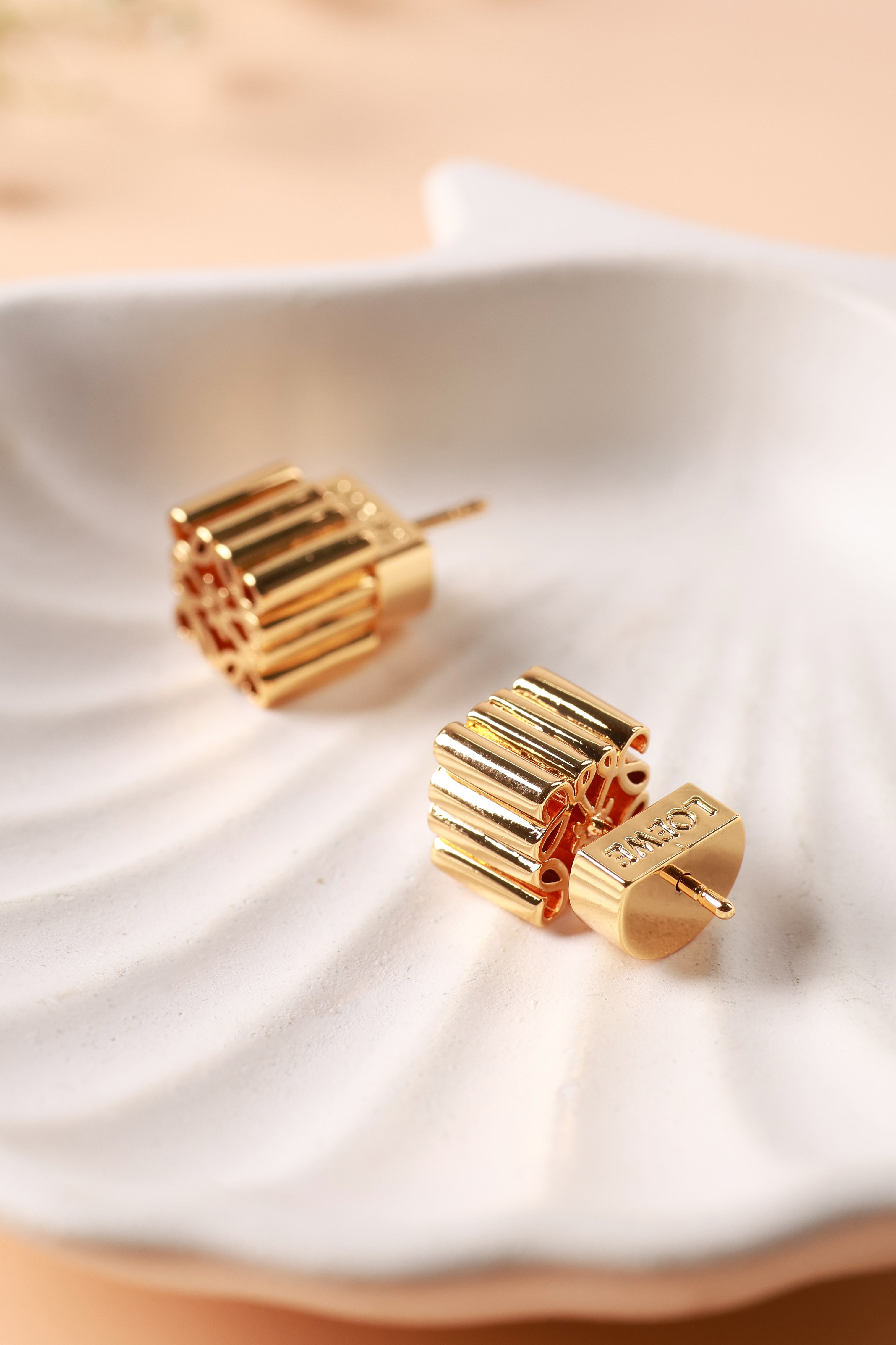 Gilded Golden Lowe Studs