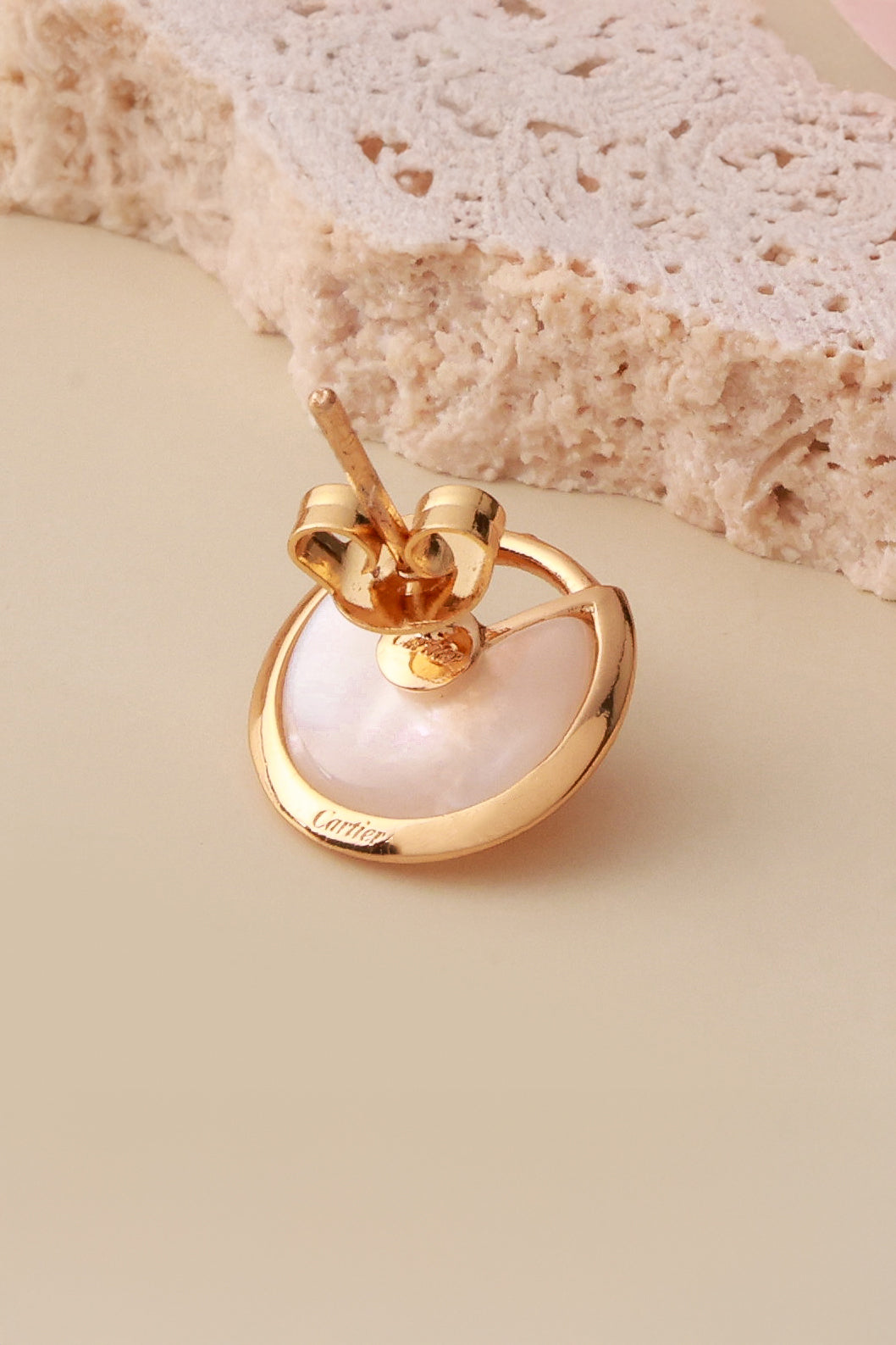 White Quarter Celone Studs
