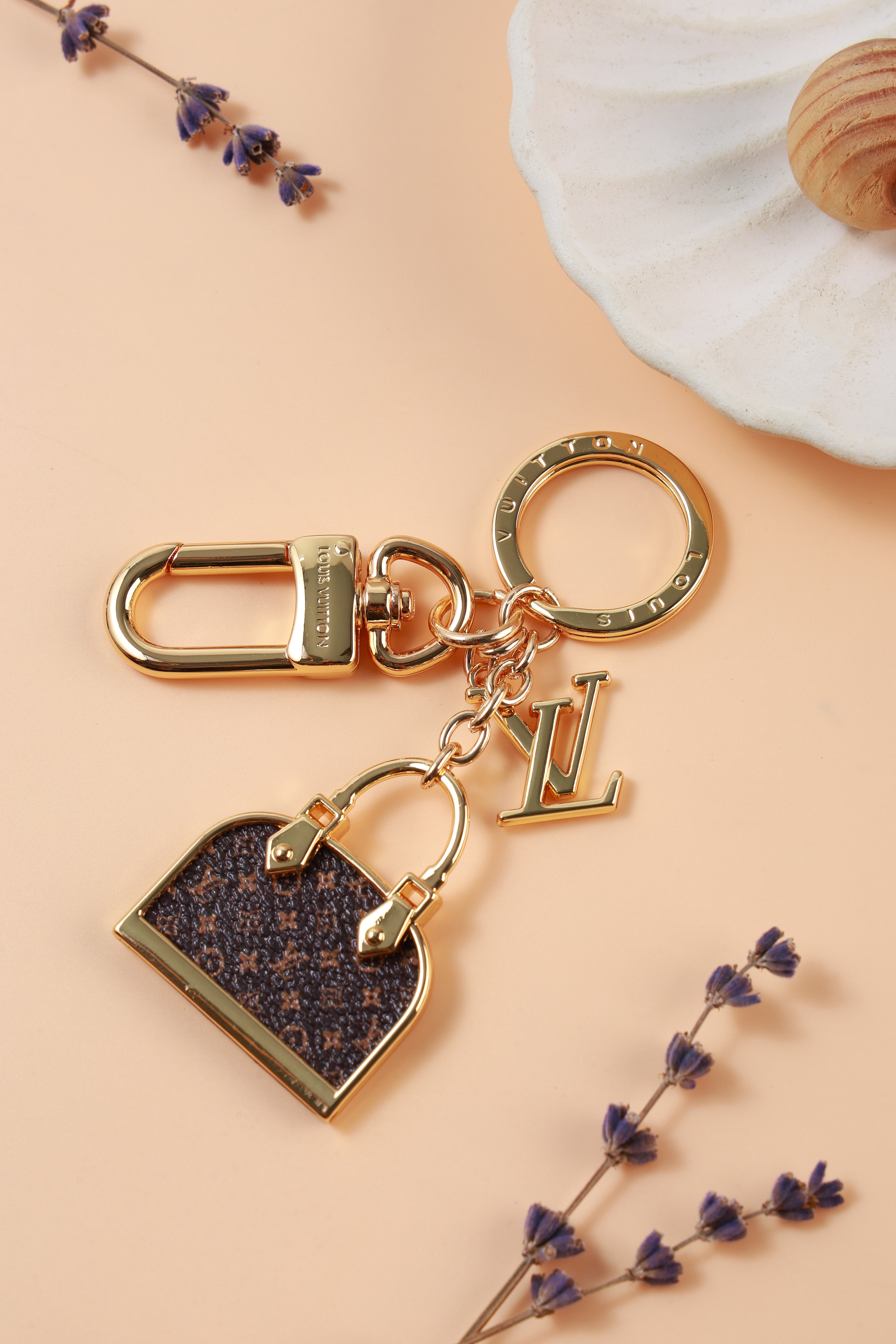 Golden Whisper Bag Charm