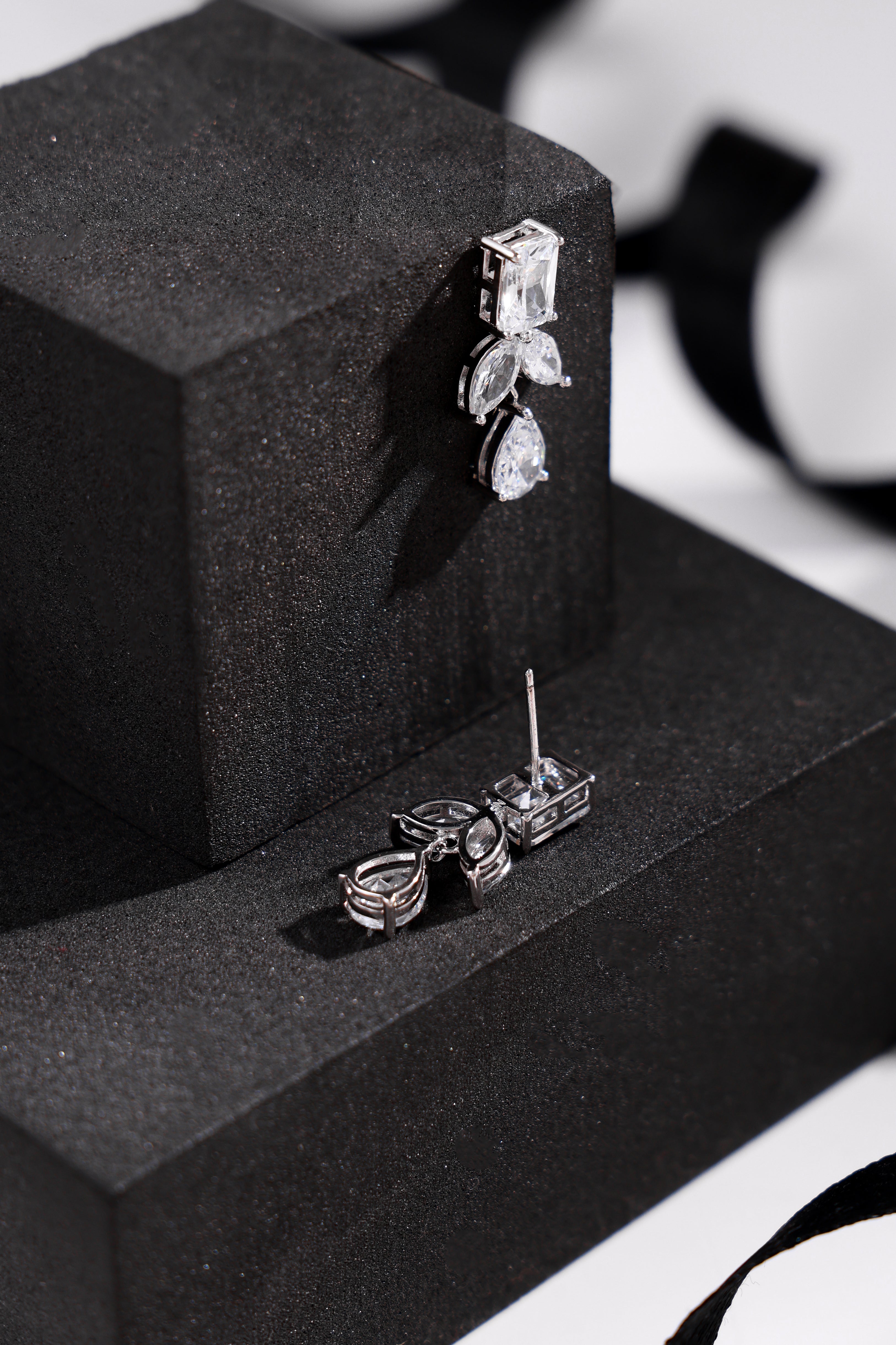 Silver Fang Earrings