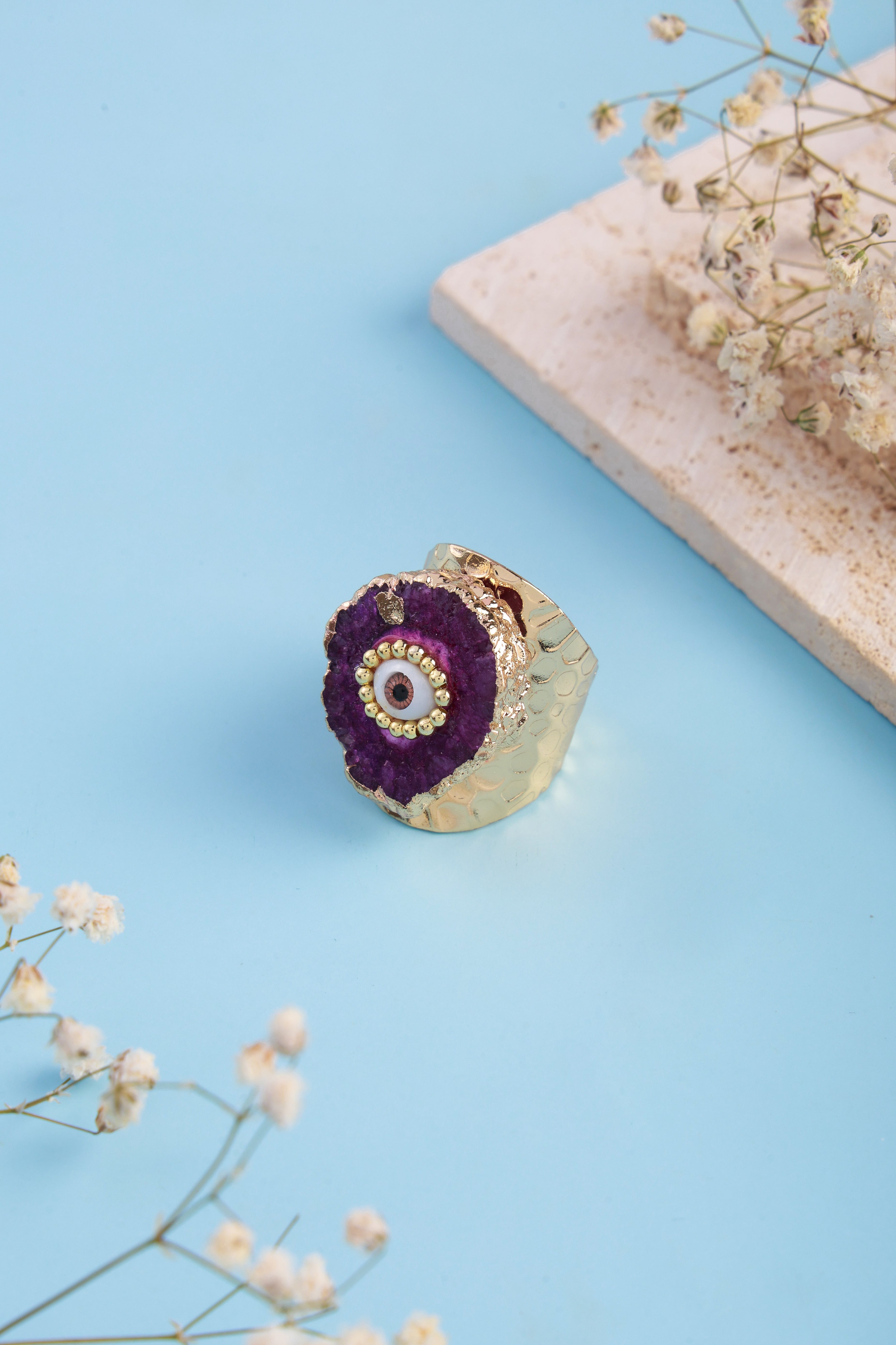 Purple Eyedra Ring