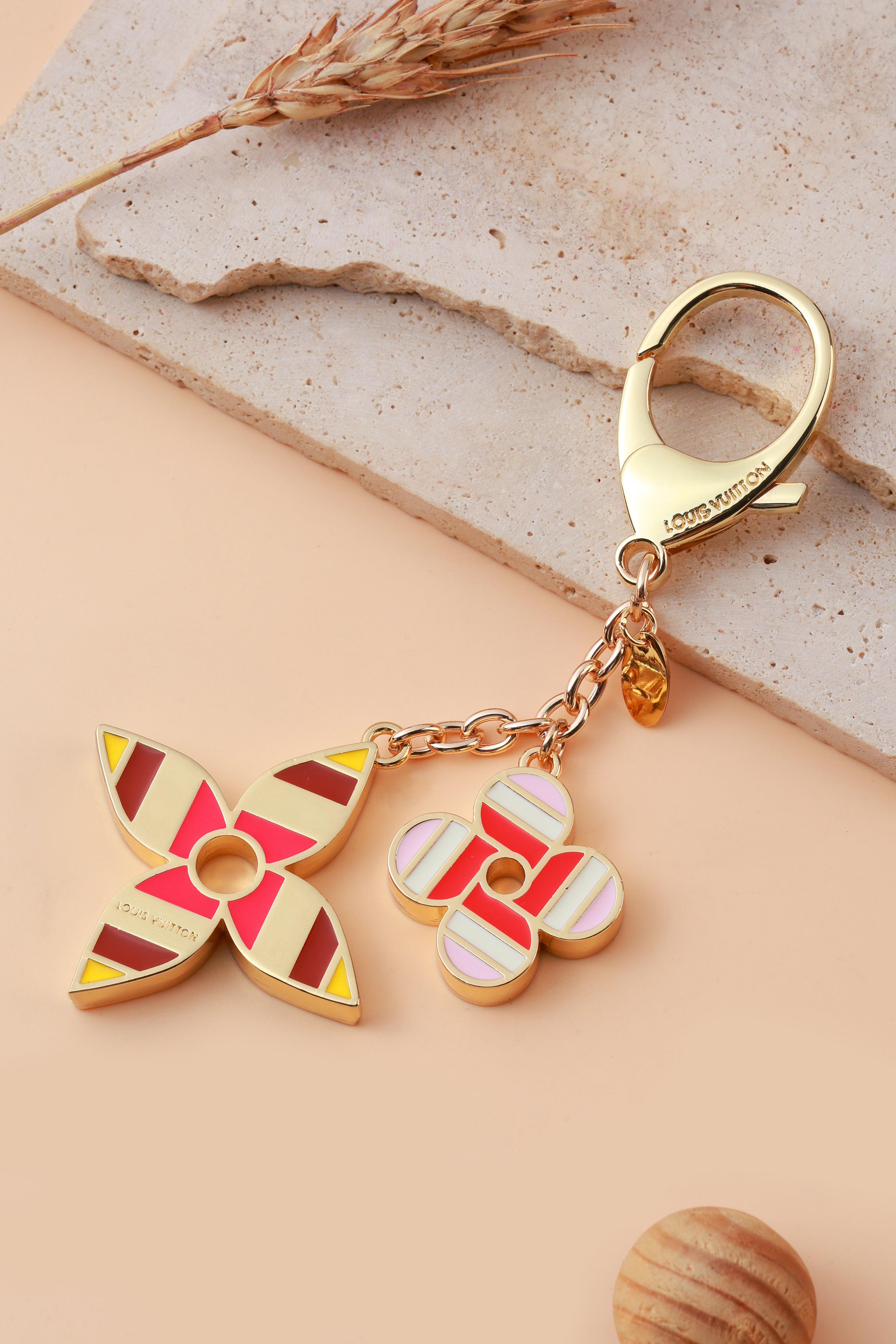 Floral Spark Bag Charm