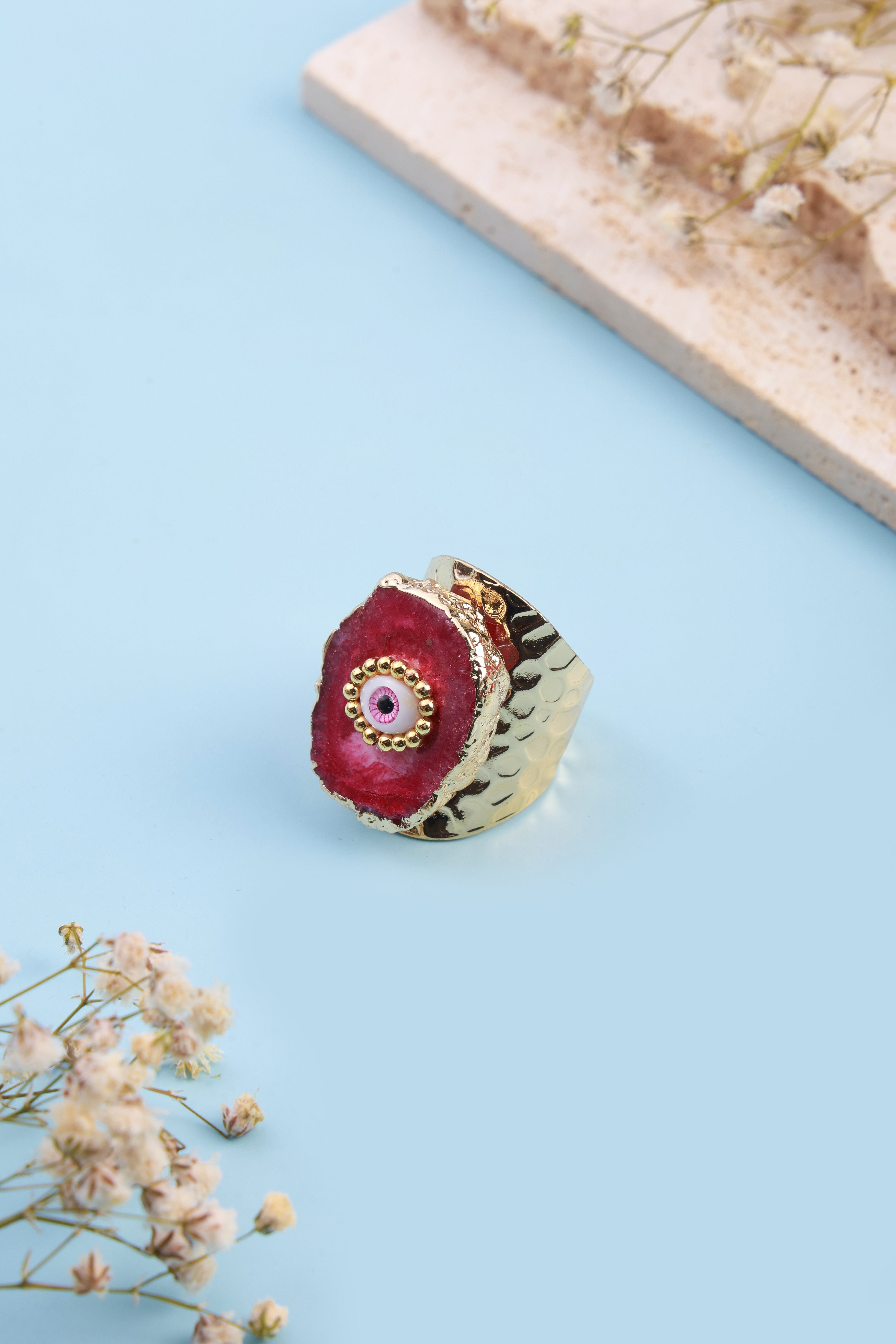 Eyedra Dark Red Ring