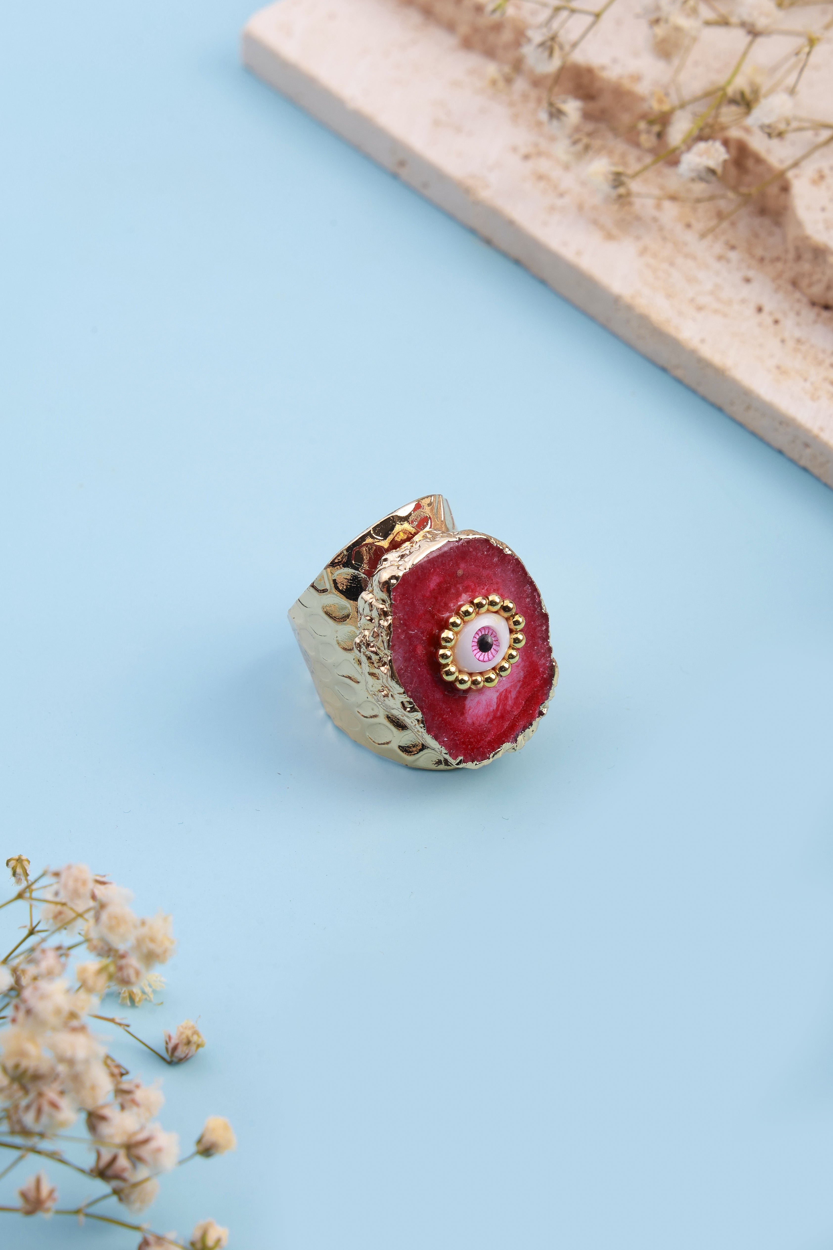 Eyedra Dark Red Ring