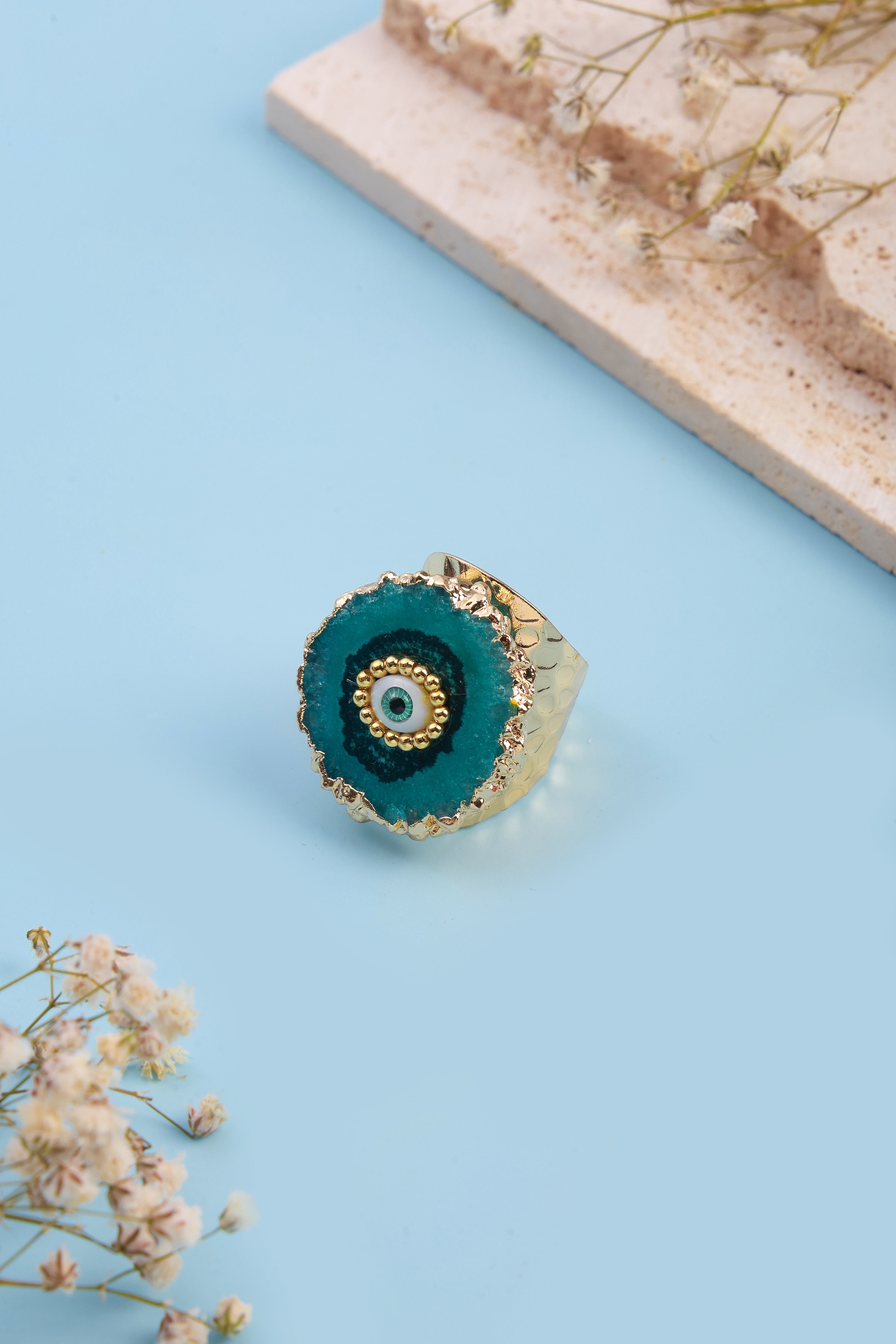 Eyedra Dark Teal Ring