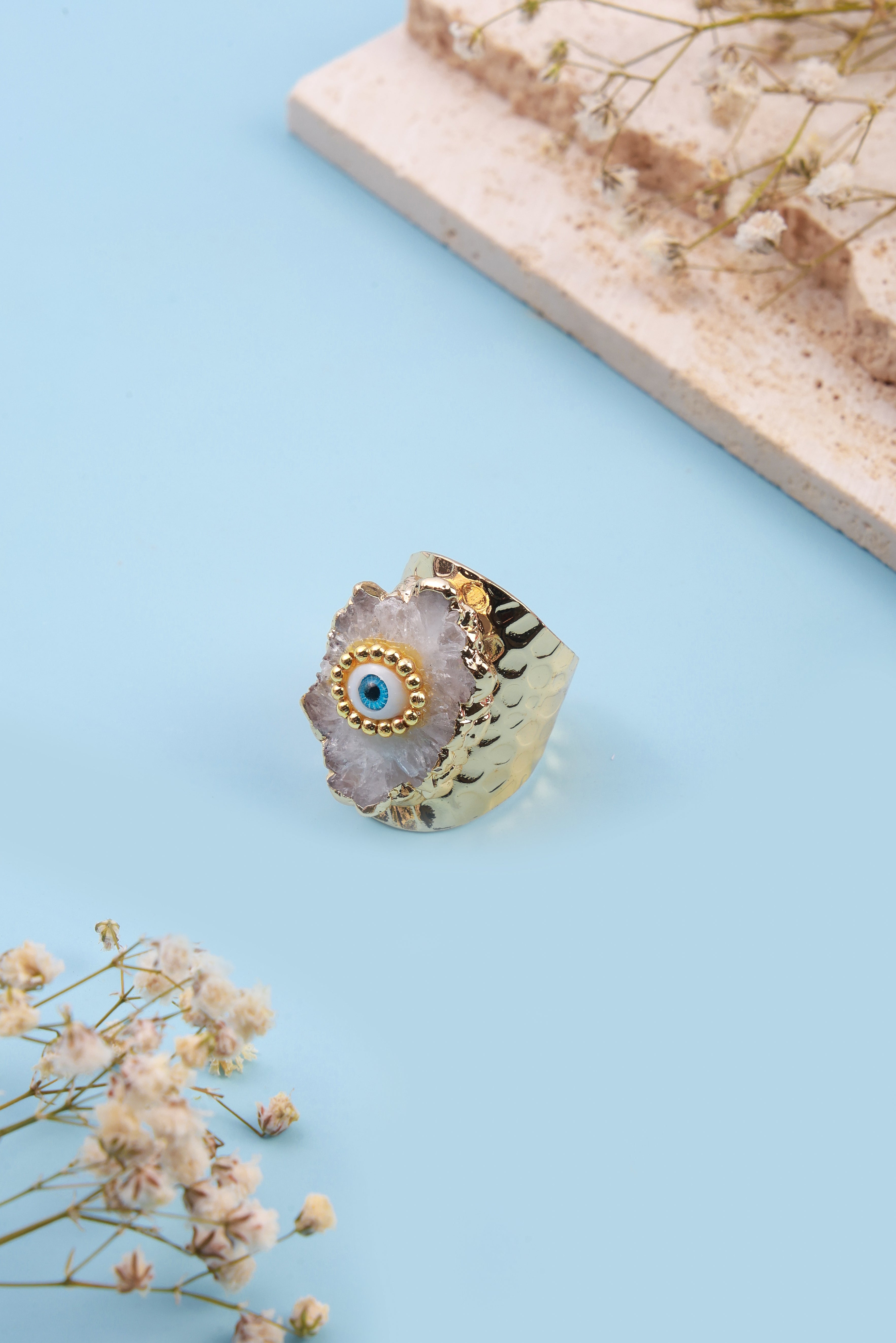 Eyedra Light Grey Ring