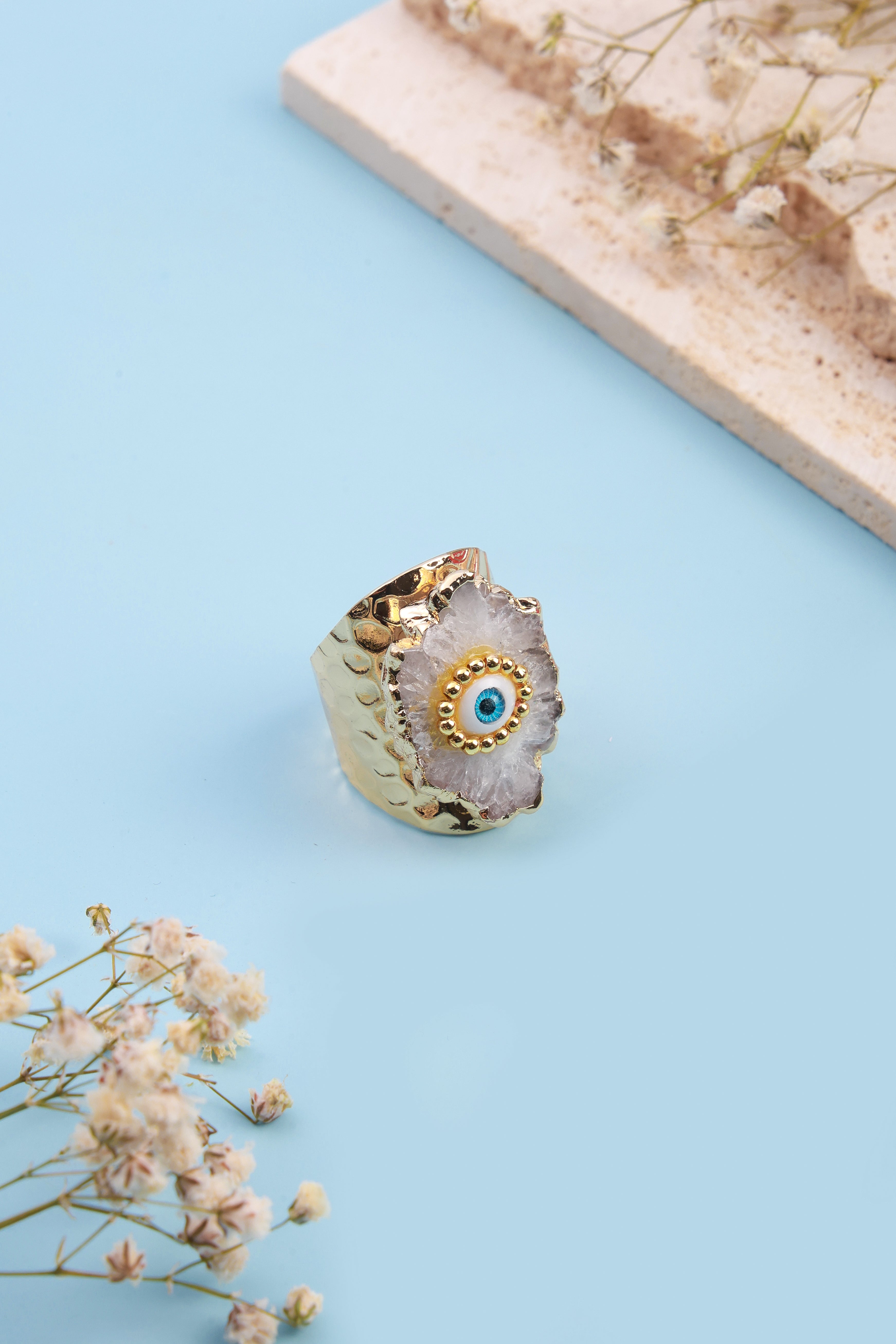 Eyedra Light Grey Ring