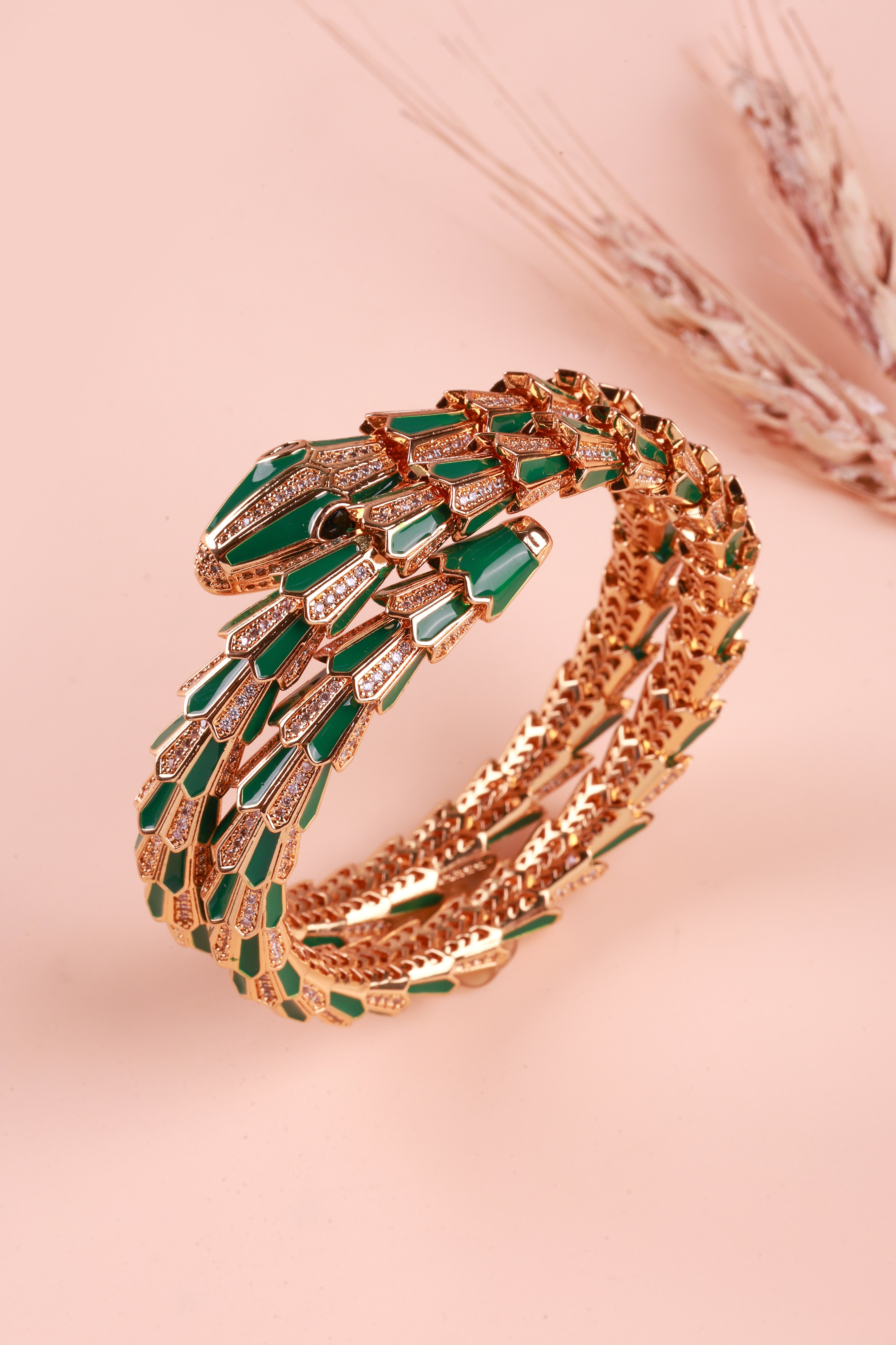 Regal Serpent Green Bulgaree Bracelet