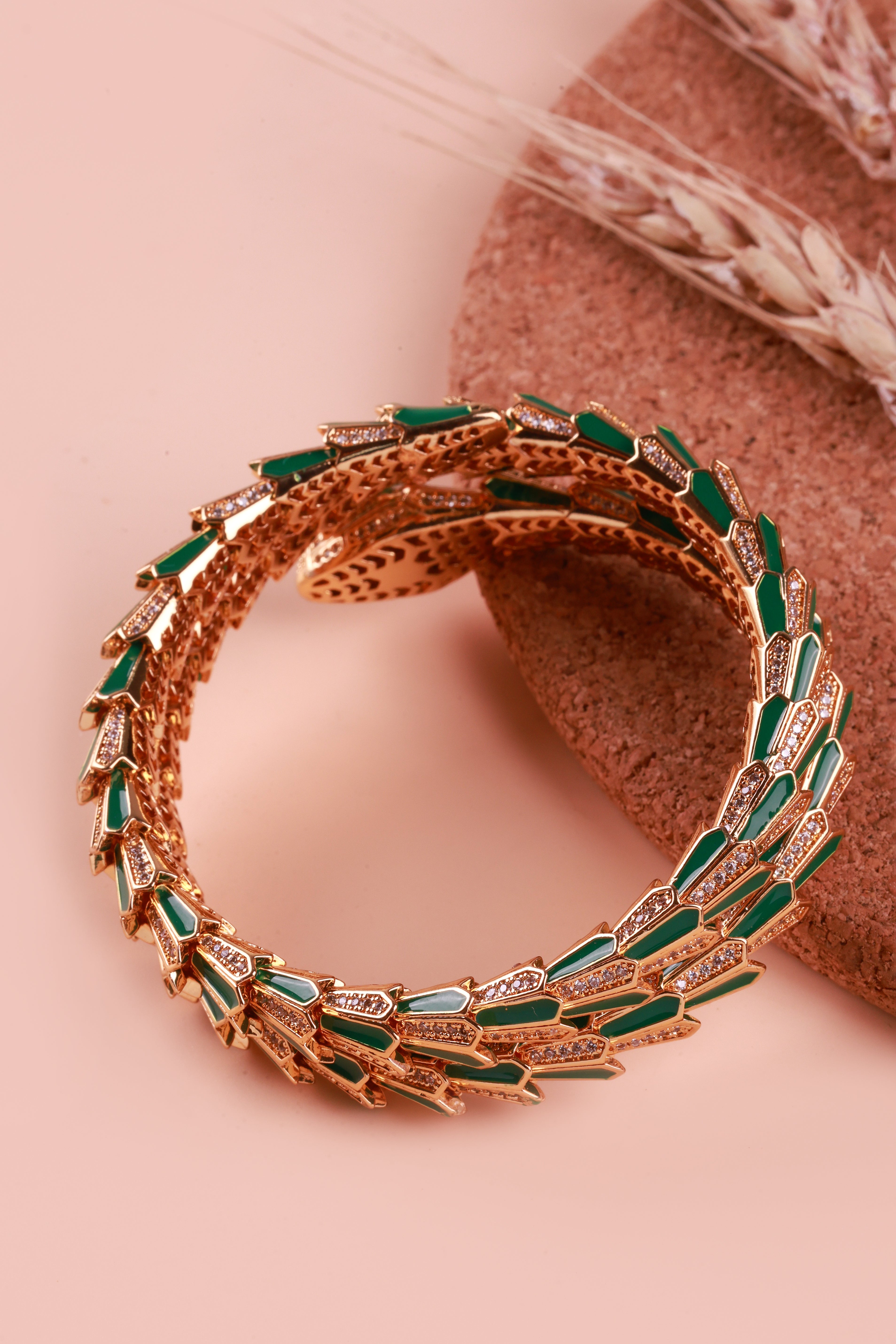 Regal Serpent Green Bulgaree Bracelet