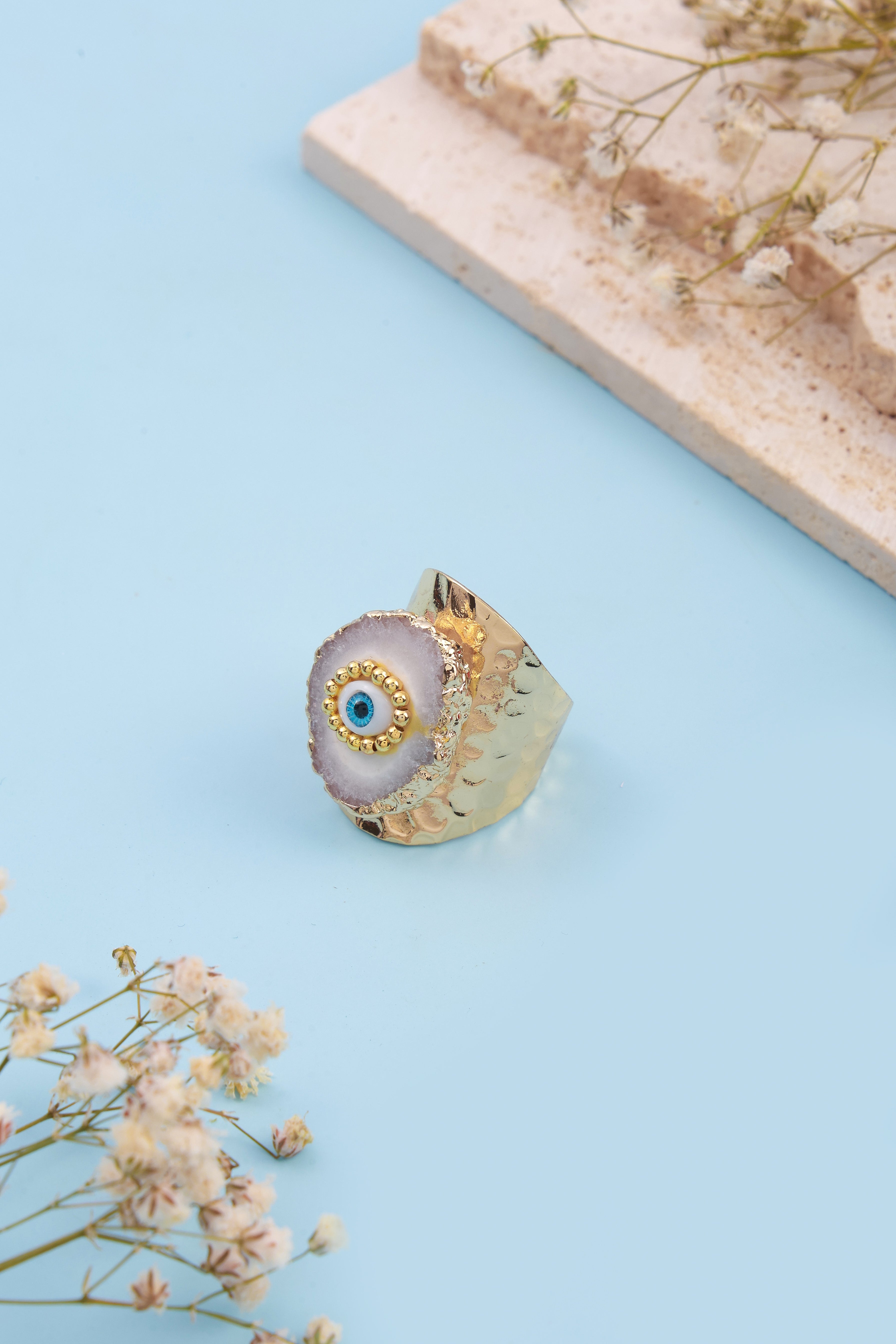 Eyora Light Grey Ring