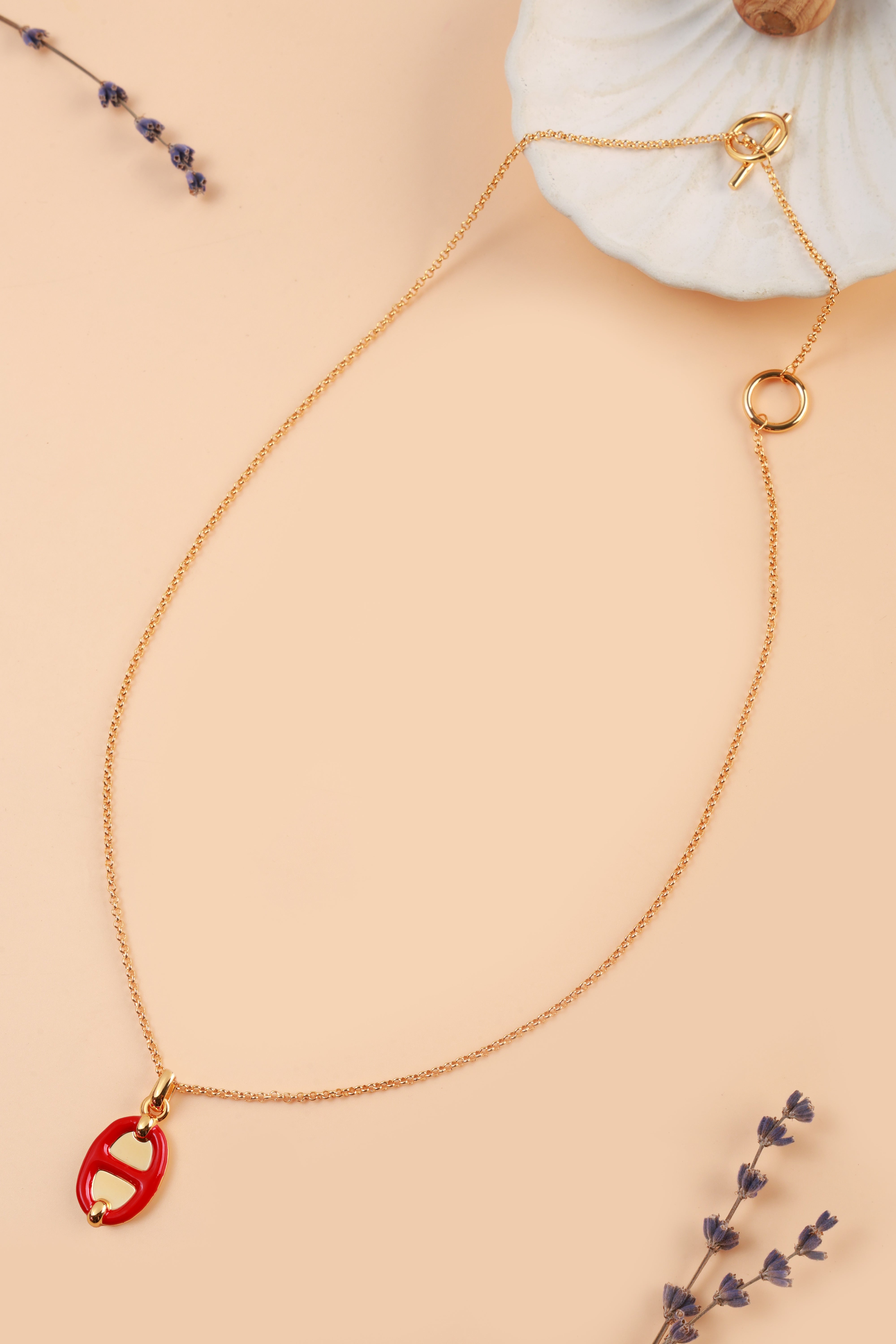 Urban Luxe Red Neckchain