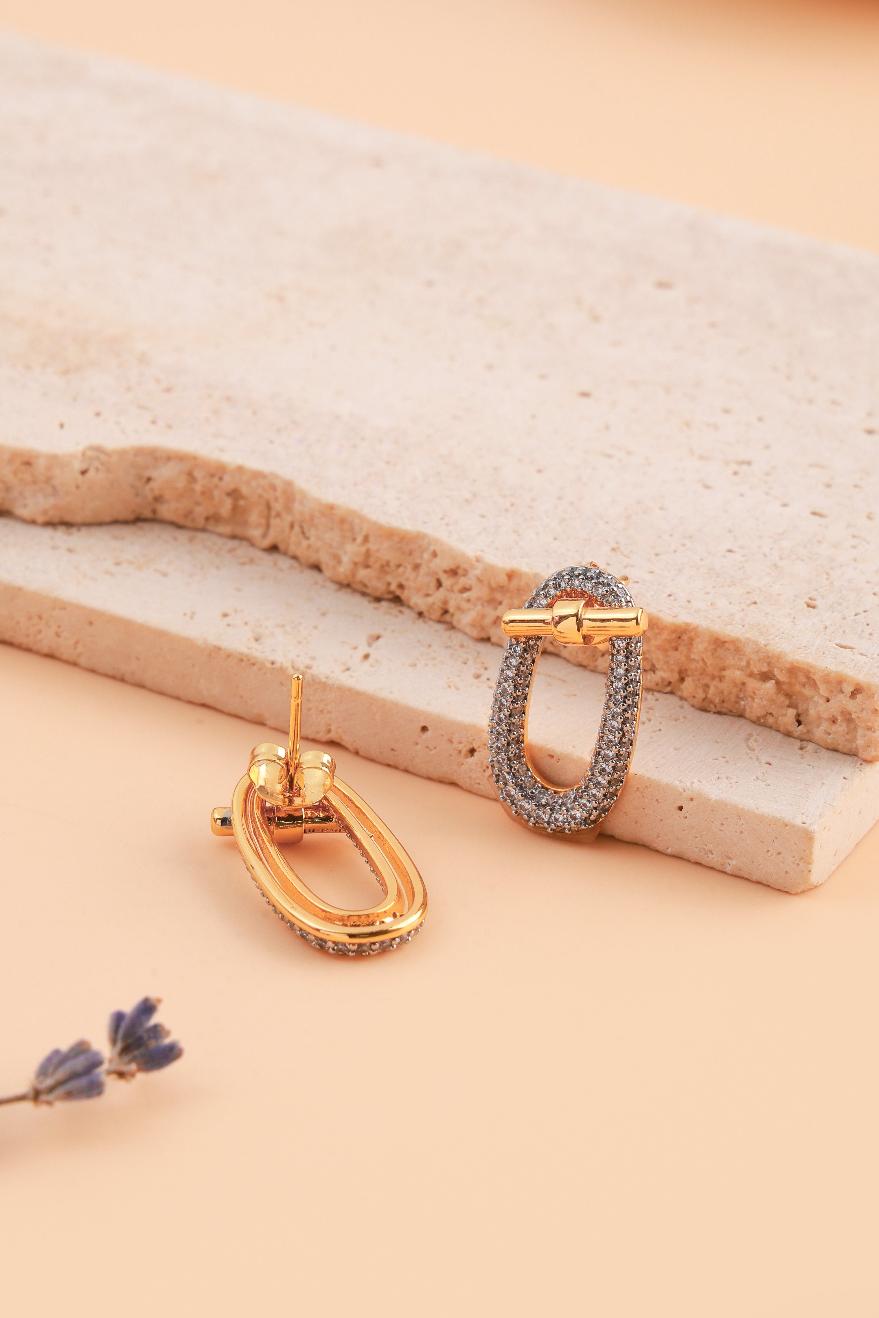 Aurora Oval Hoop Earrings