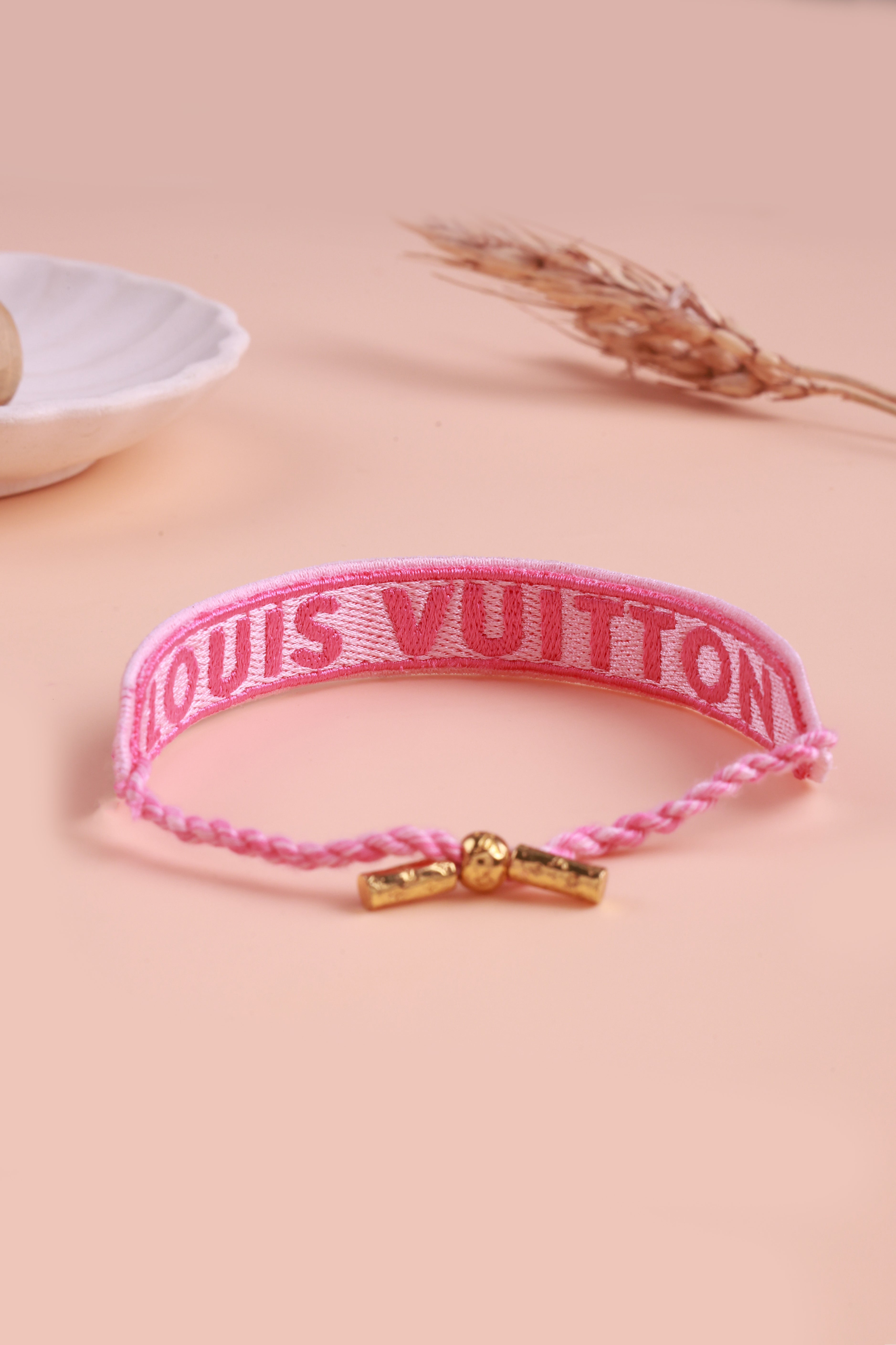 Luxe Pull String Pink Bracelet