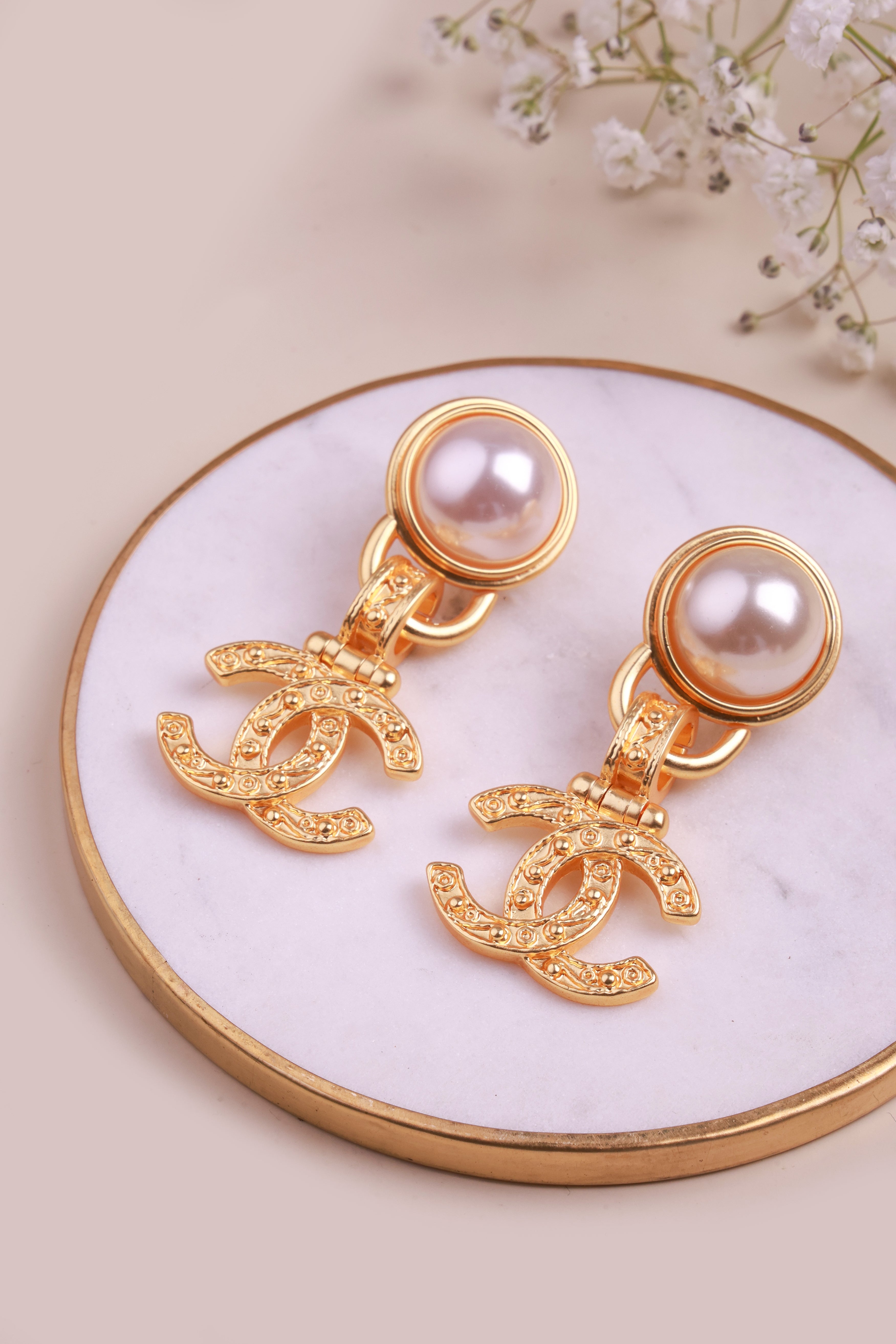 Gloried Pearl Shanel Earrings
