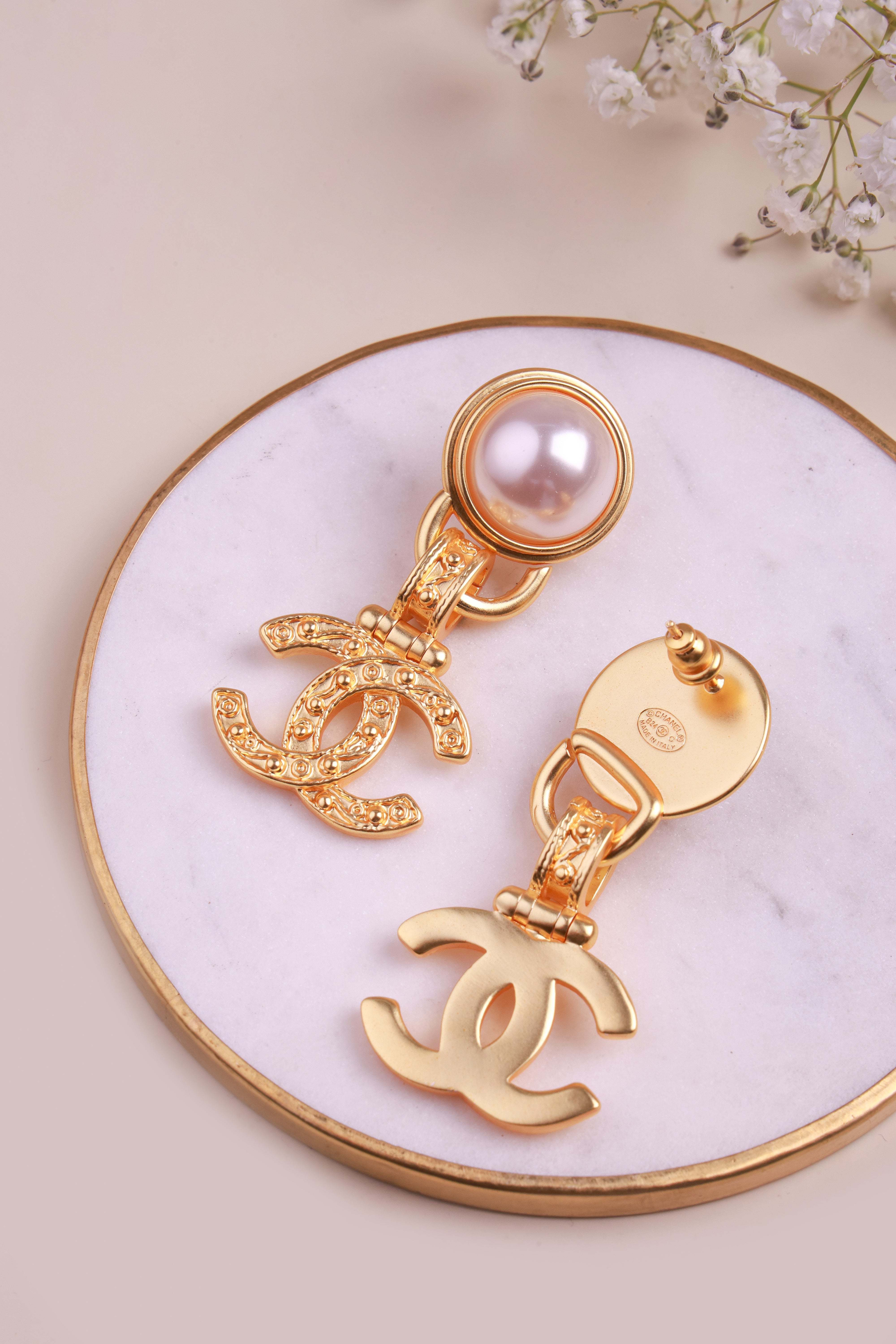 Gloried Pearl Shanel Earrings