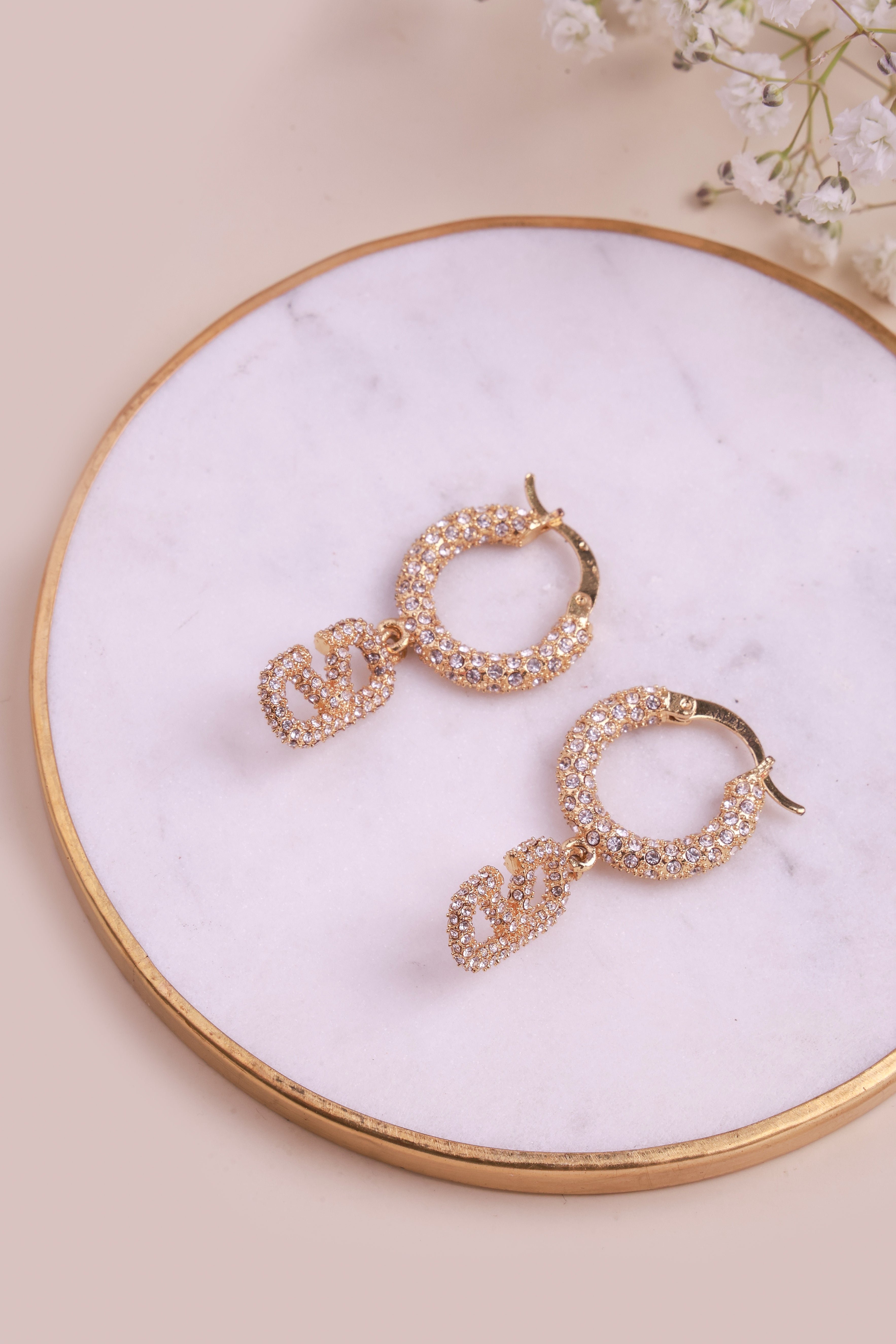 Gilded Allure Valentine Earrings