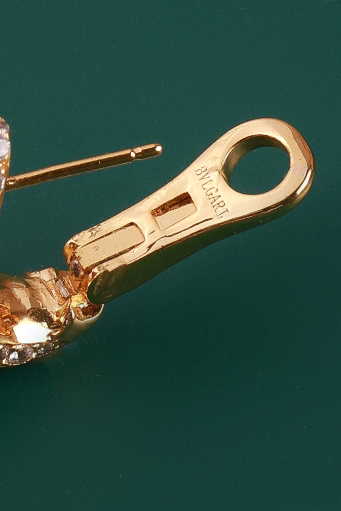 Gold Sparkling Earrings