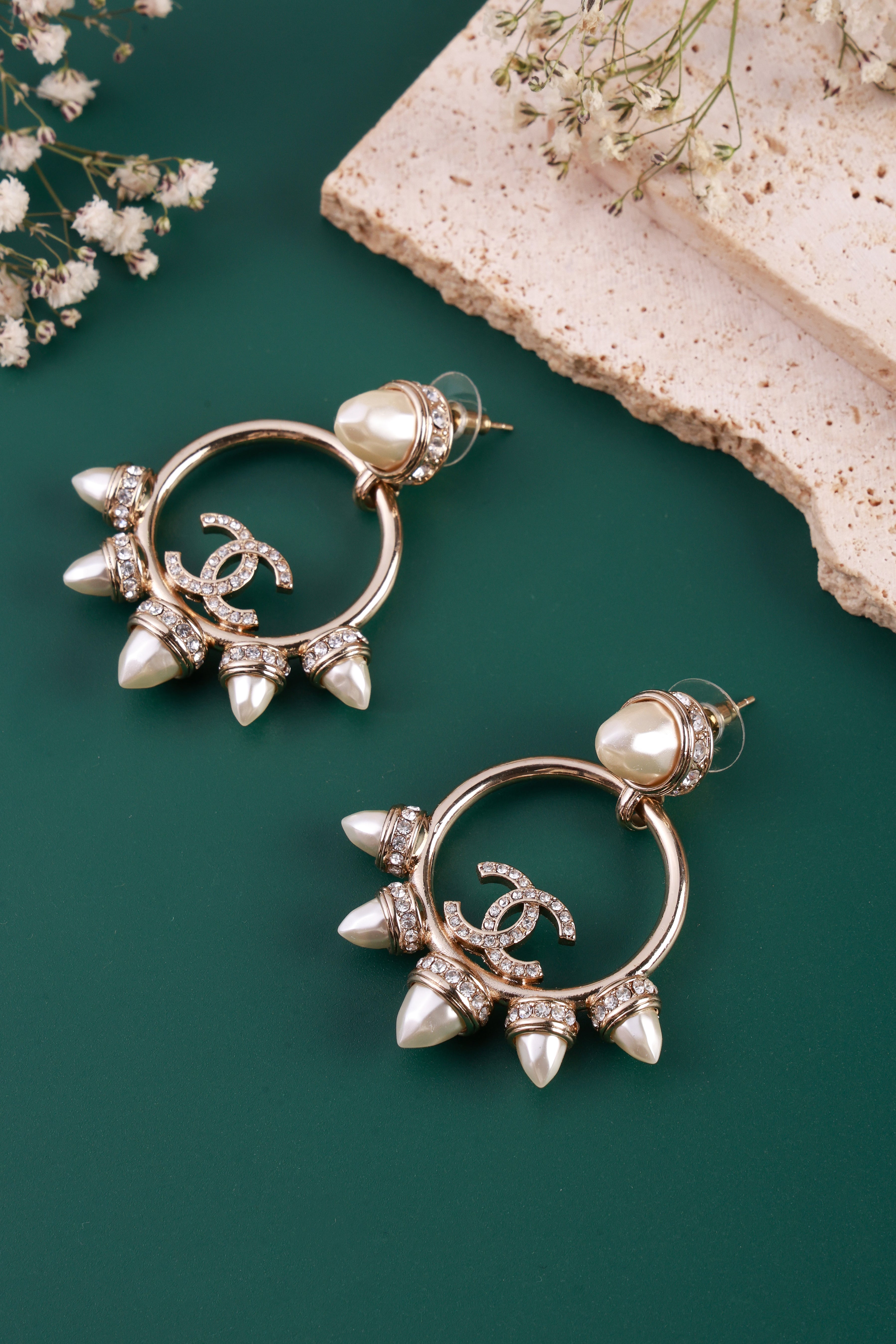 Crystal Crown Earrings