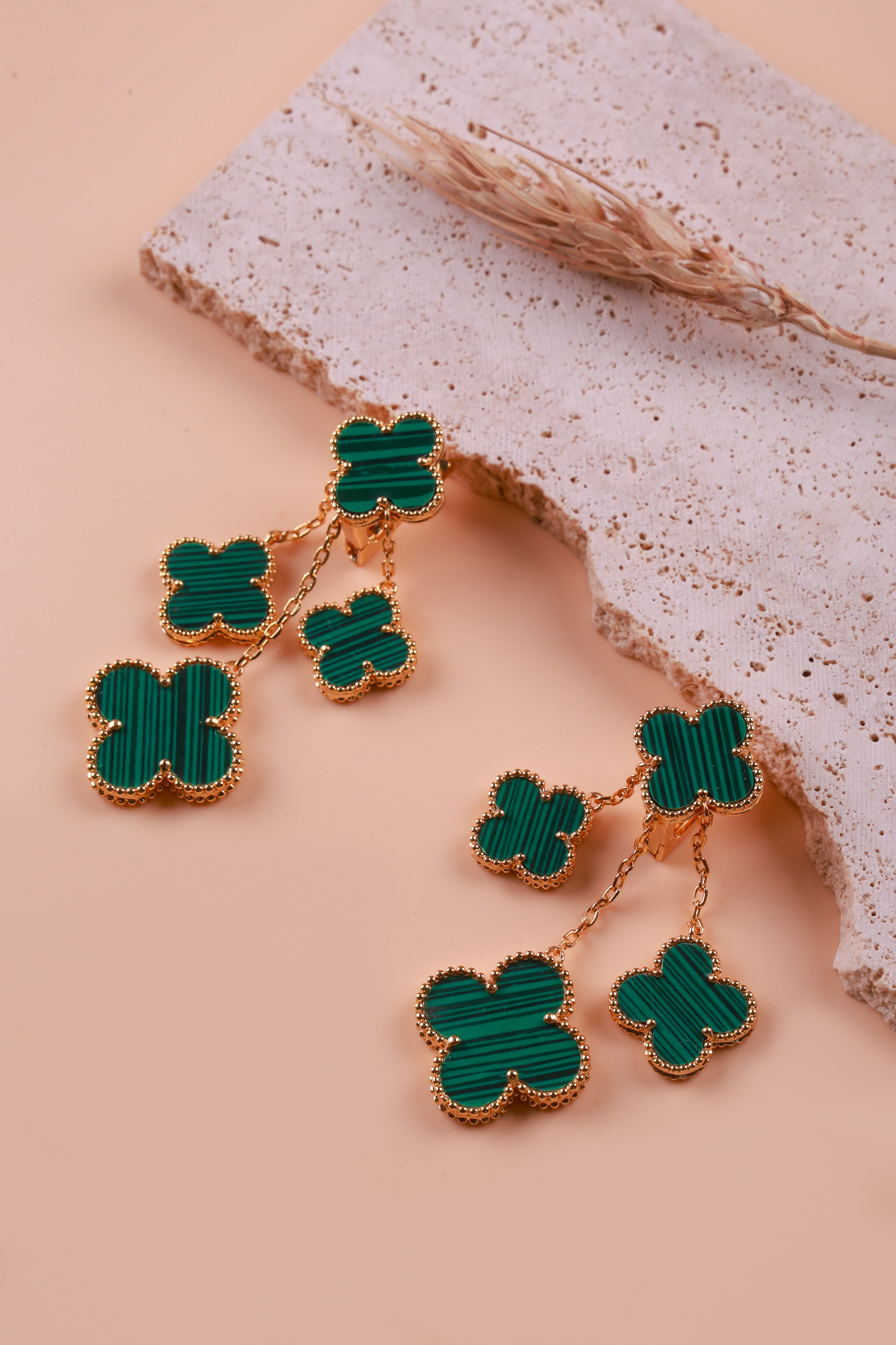 Rockin Green Van Chief Earrings