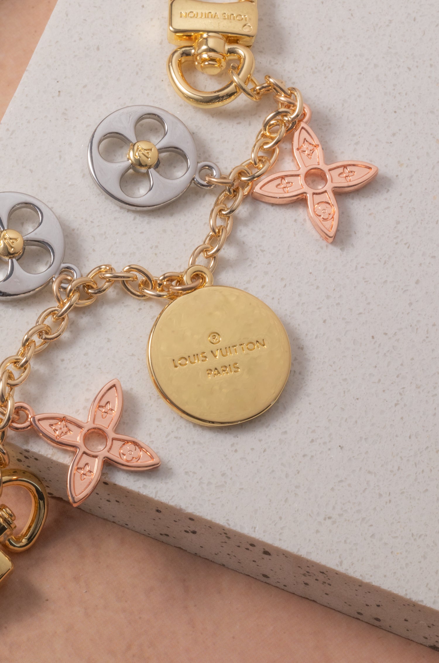 Golden Petal Elvy Bag Charm
