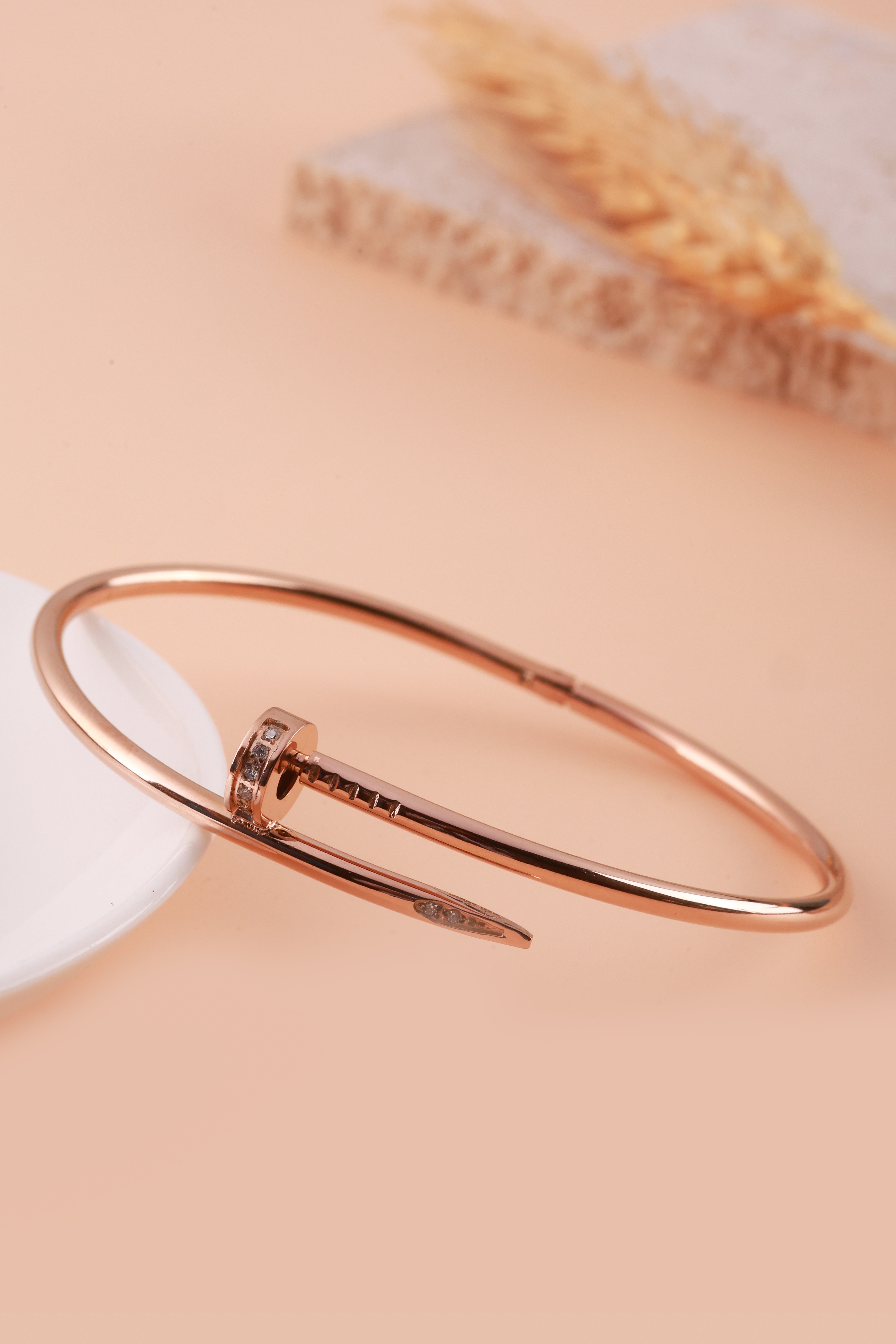 Rose Gold Band Carter Bracelet