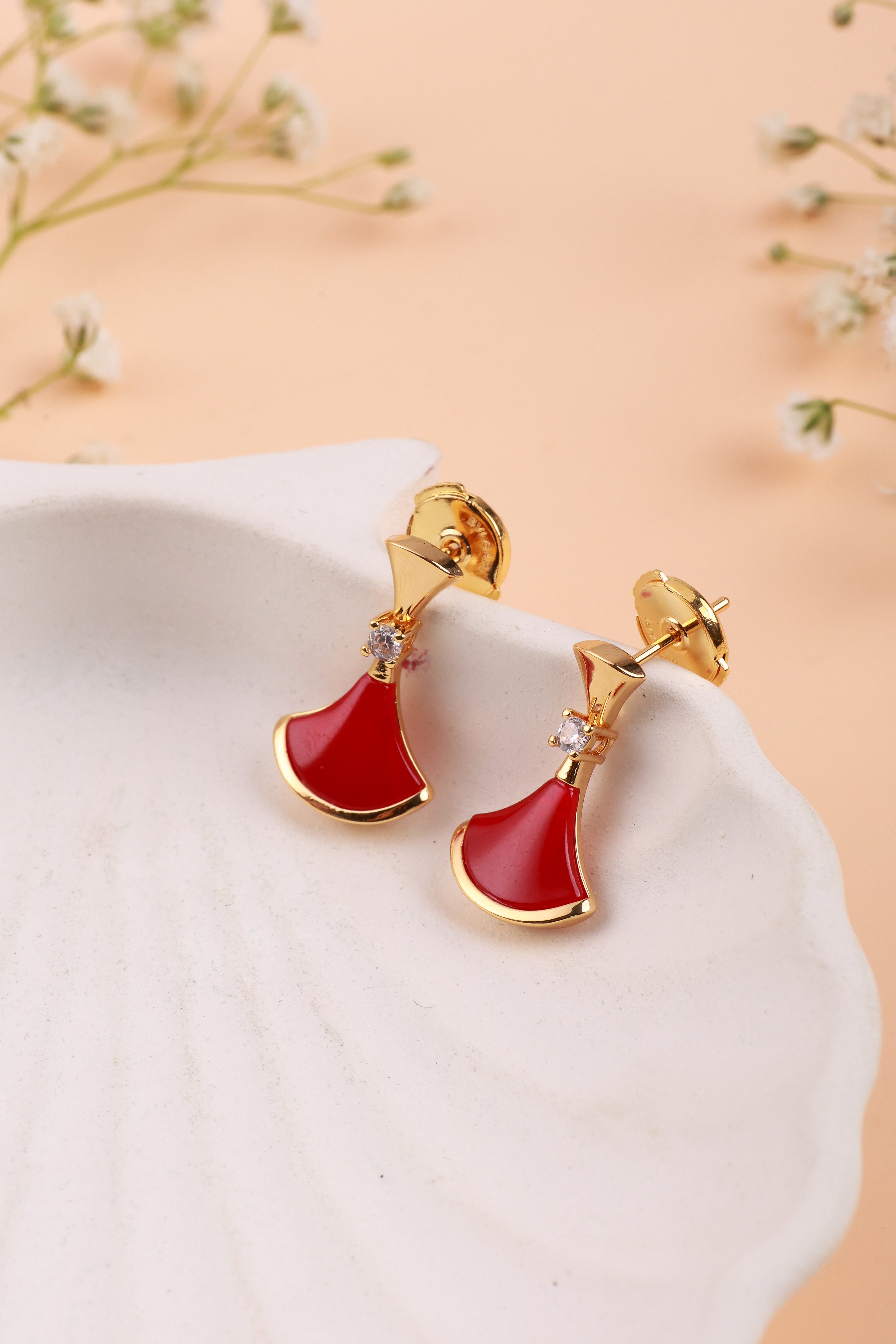 Alaria Red Bulgaree Earrings