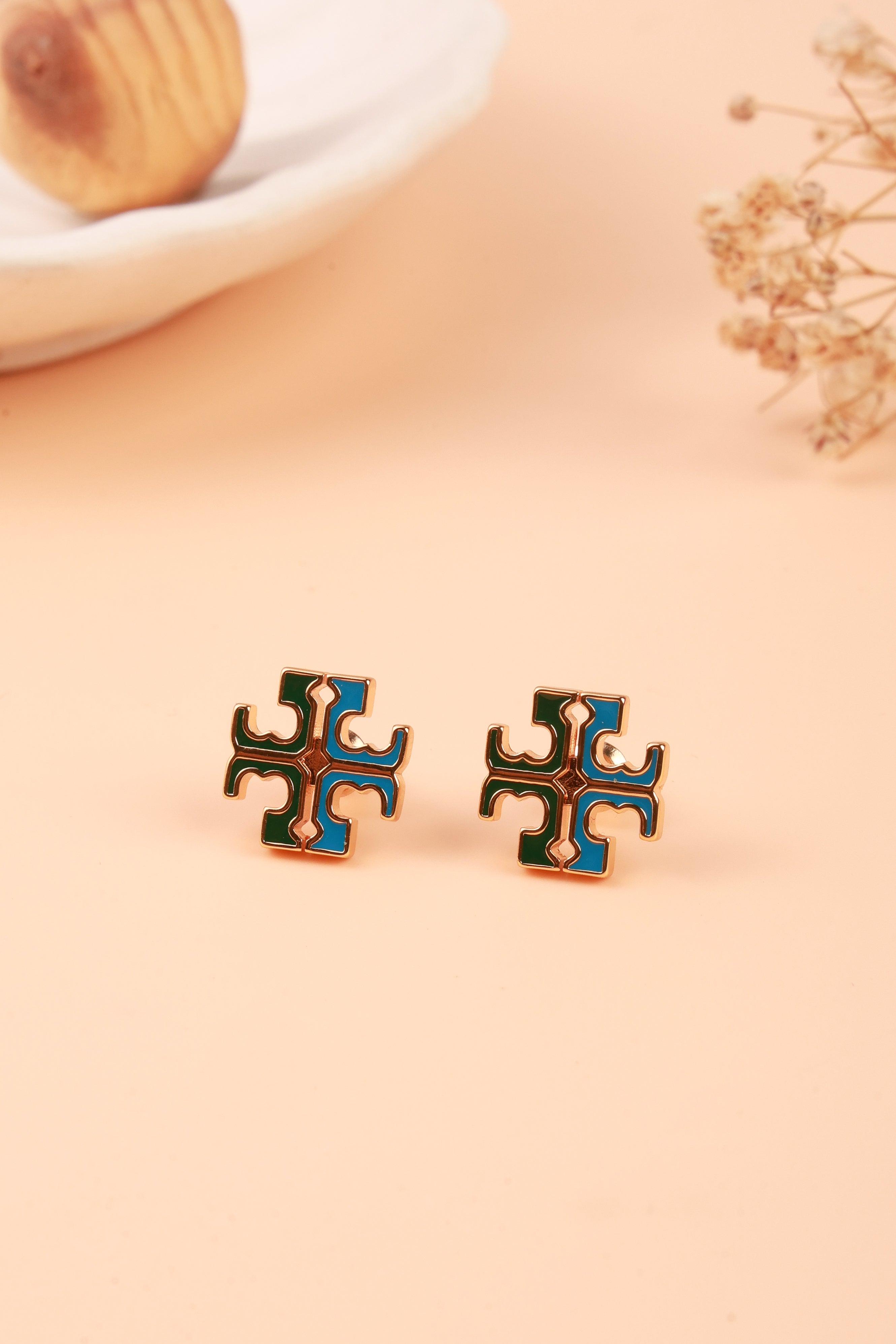 Monochrome Multicolored Glam Tori Bunch Studs