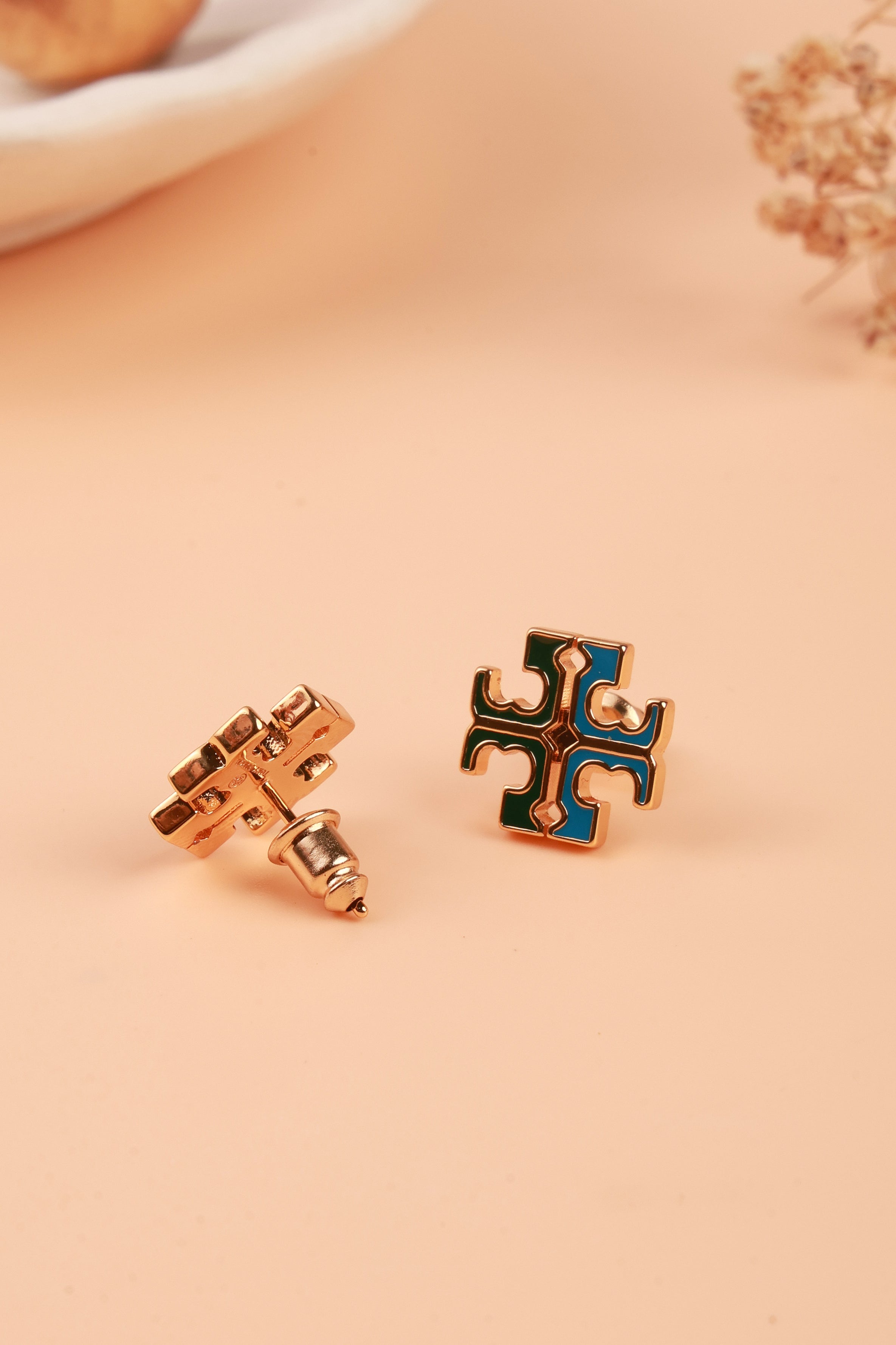 Monochrome Multicolored Glam Tori Bunch Studs
