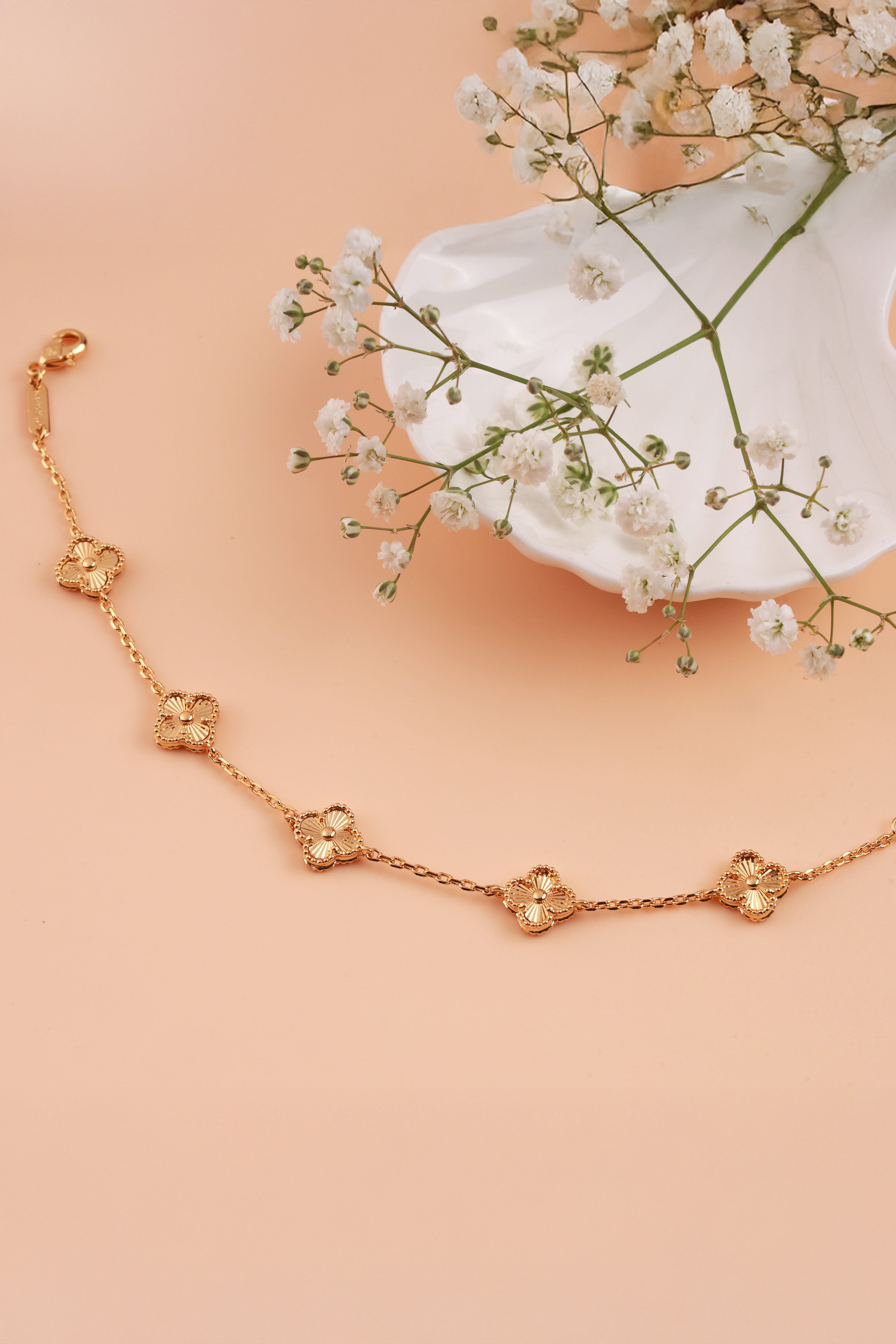 Golden Sepal Bracelet