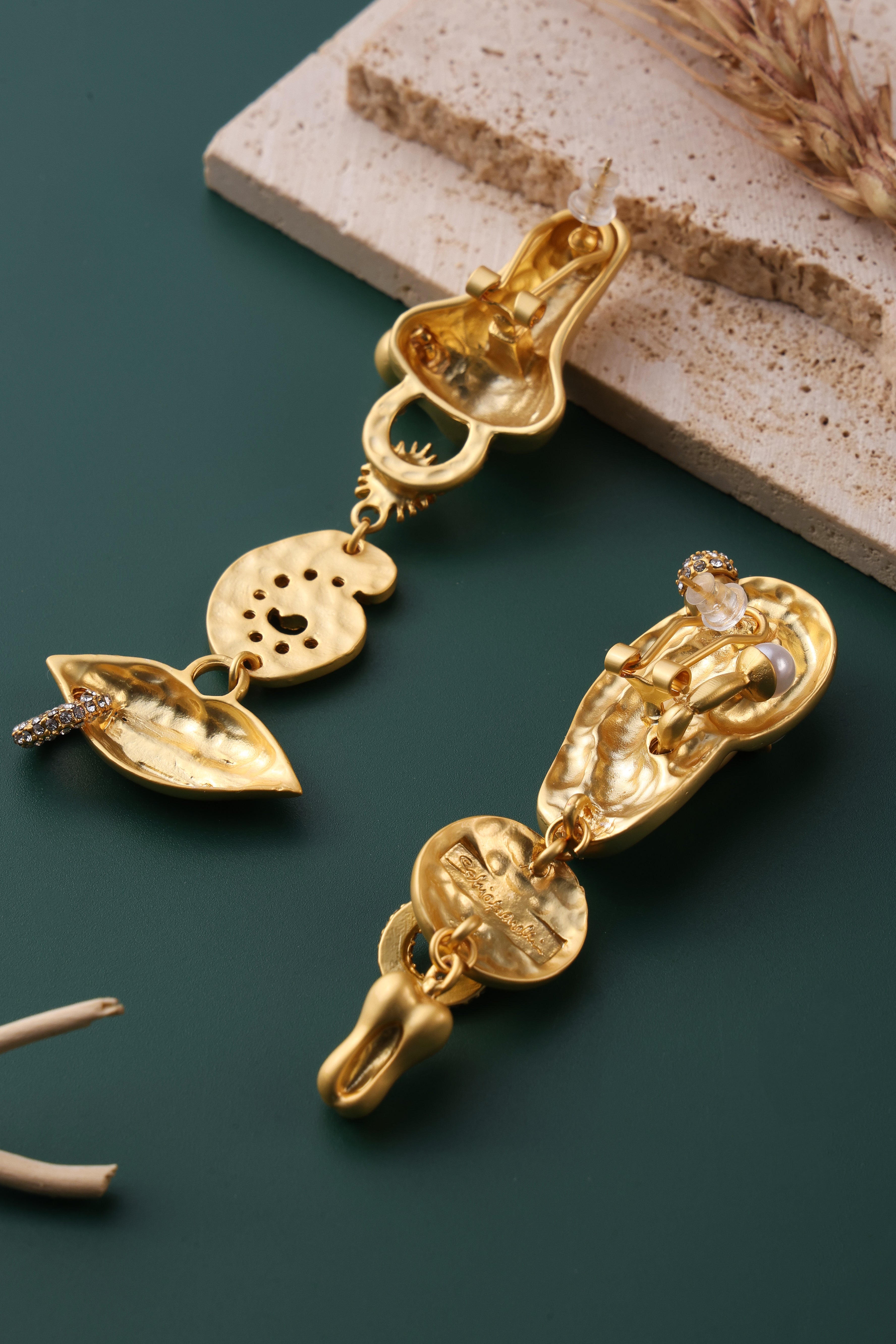 Golden Charm Earrings