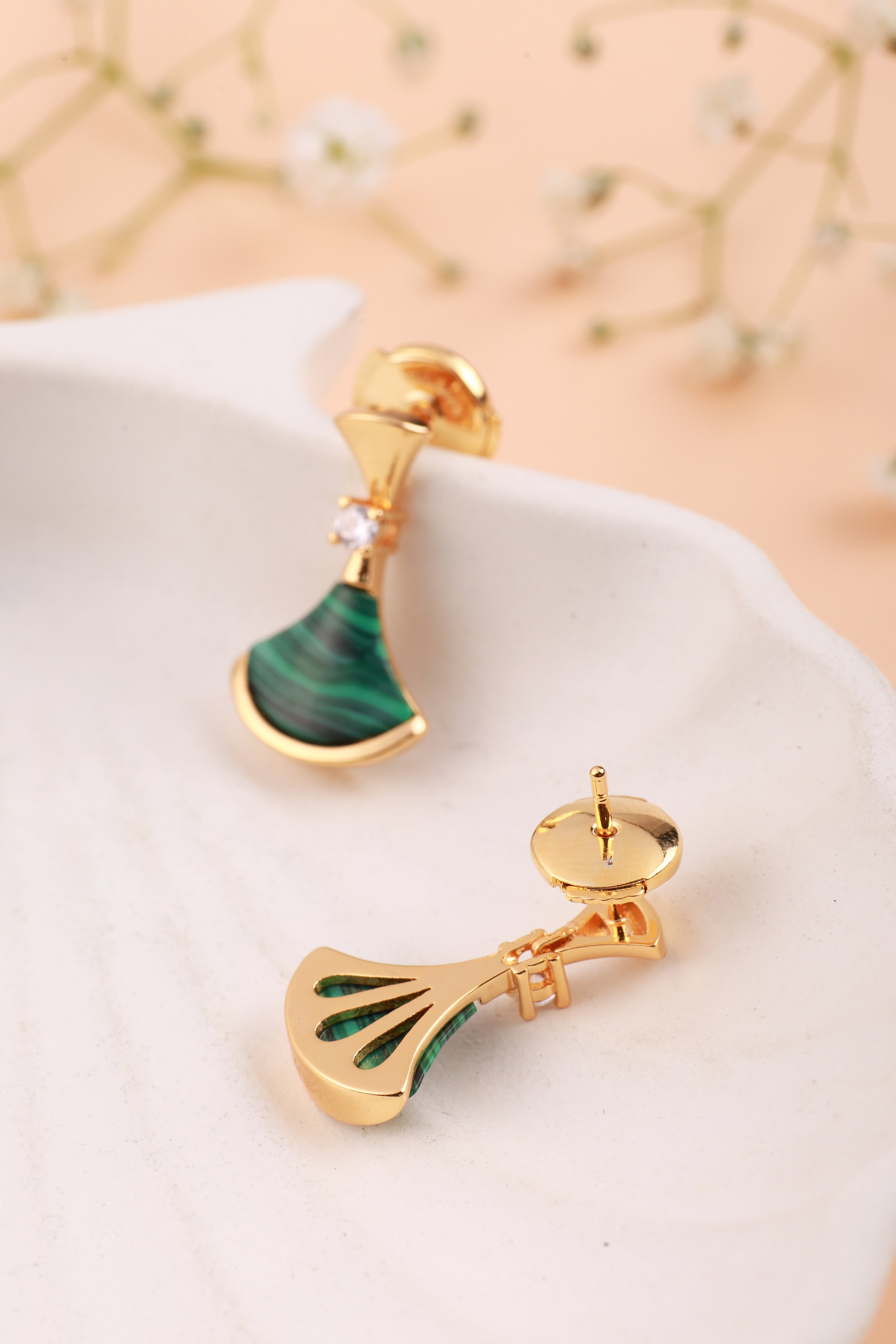 Alaria Green Bulgaree Earrings