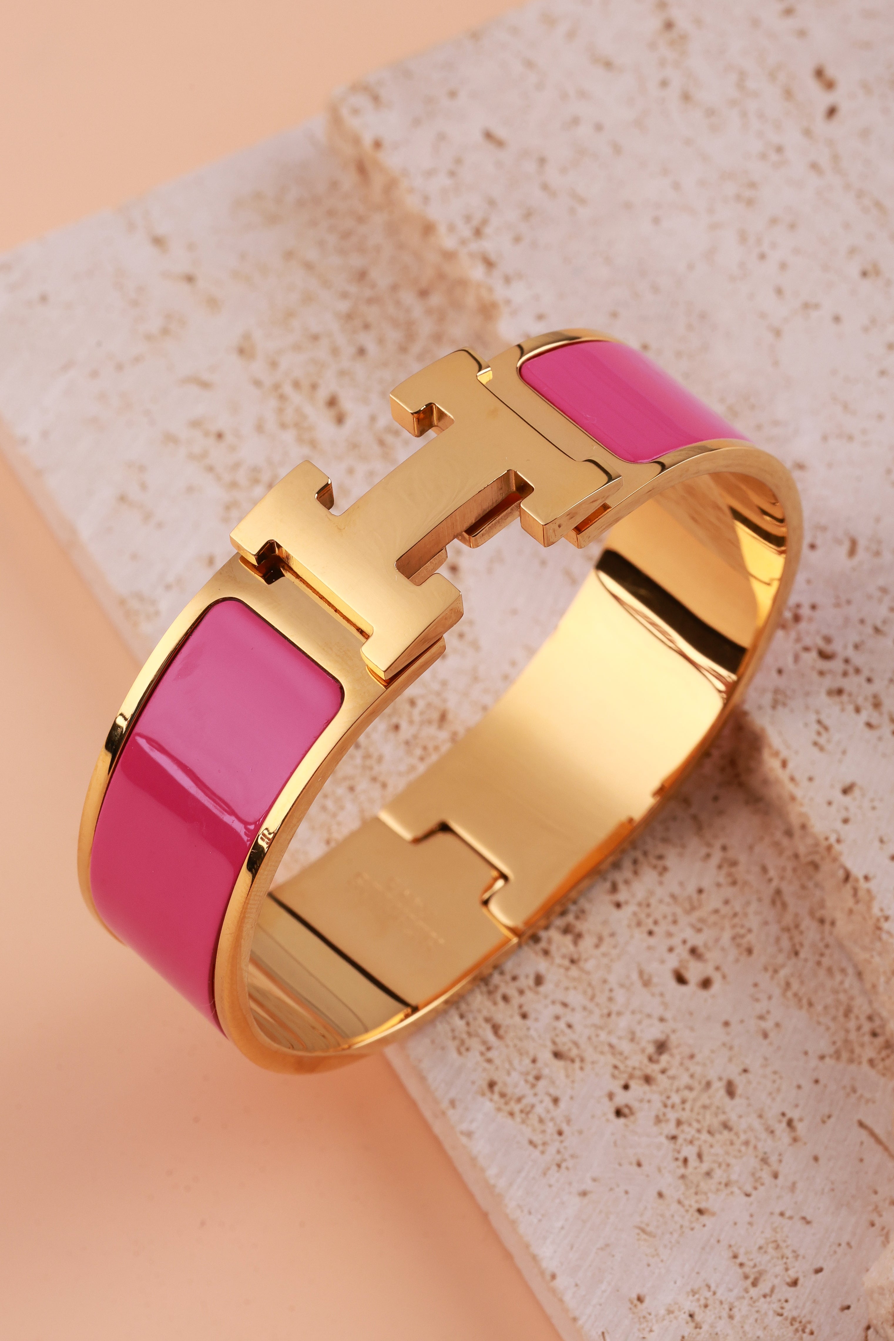 Obsidian Pink Hermie Bracelet