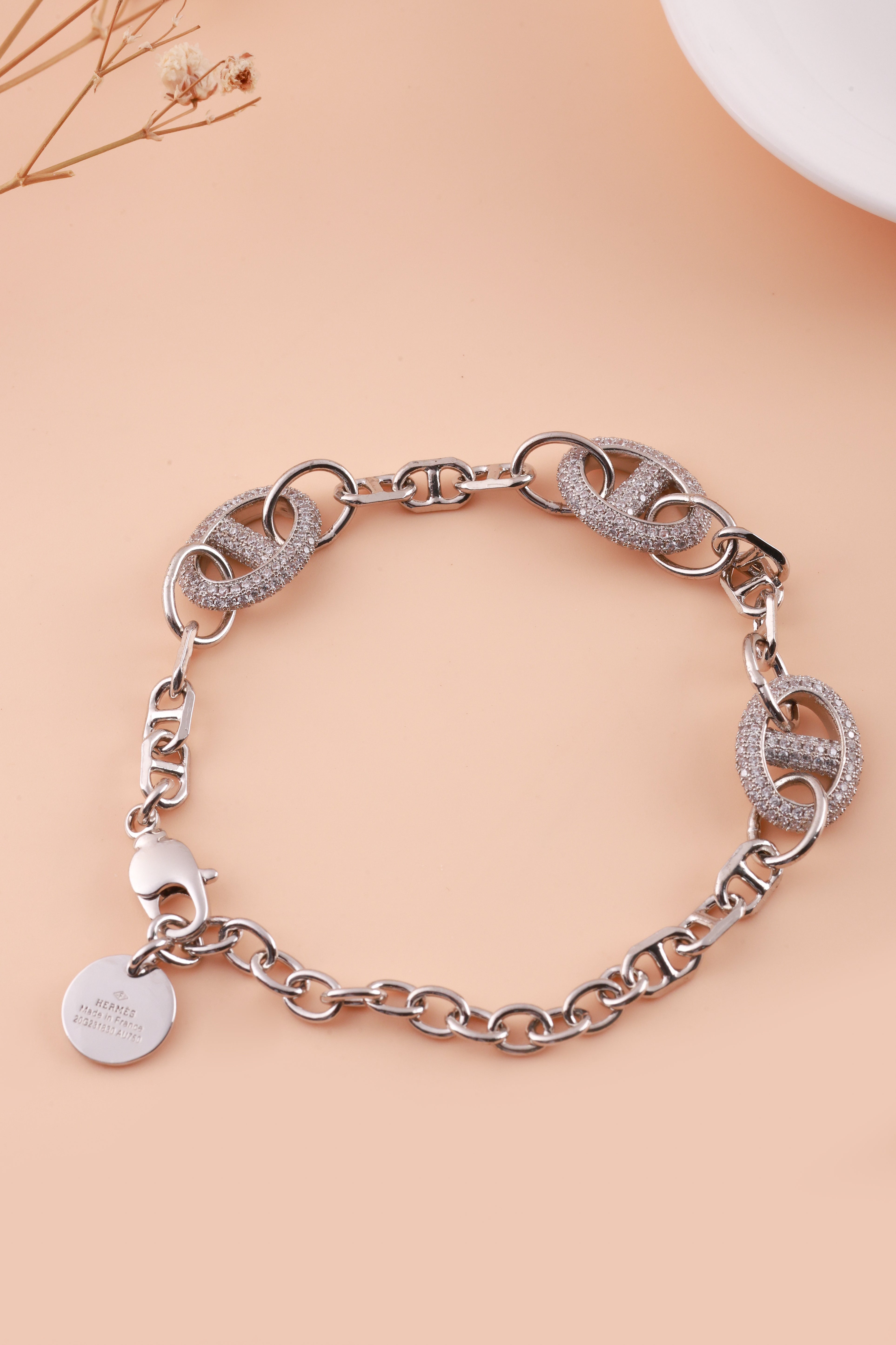Silver Charm Hermie Bracelet
