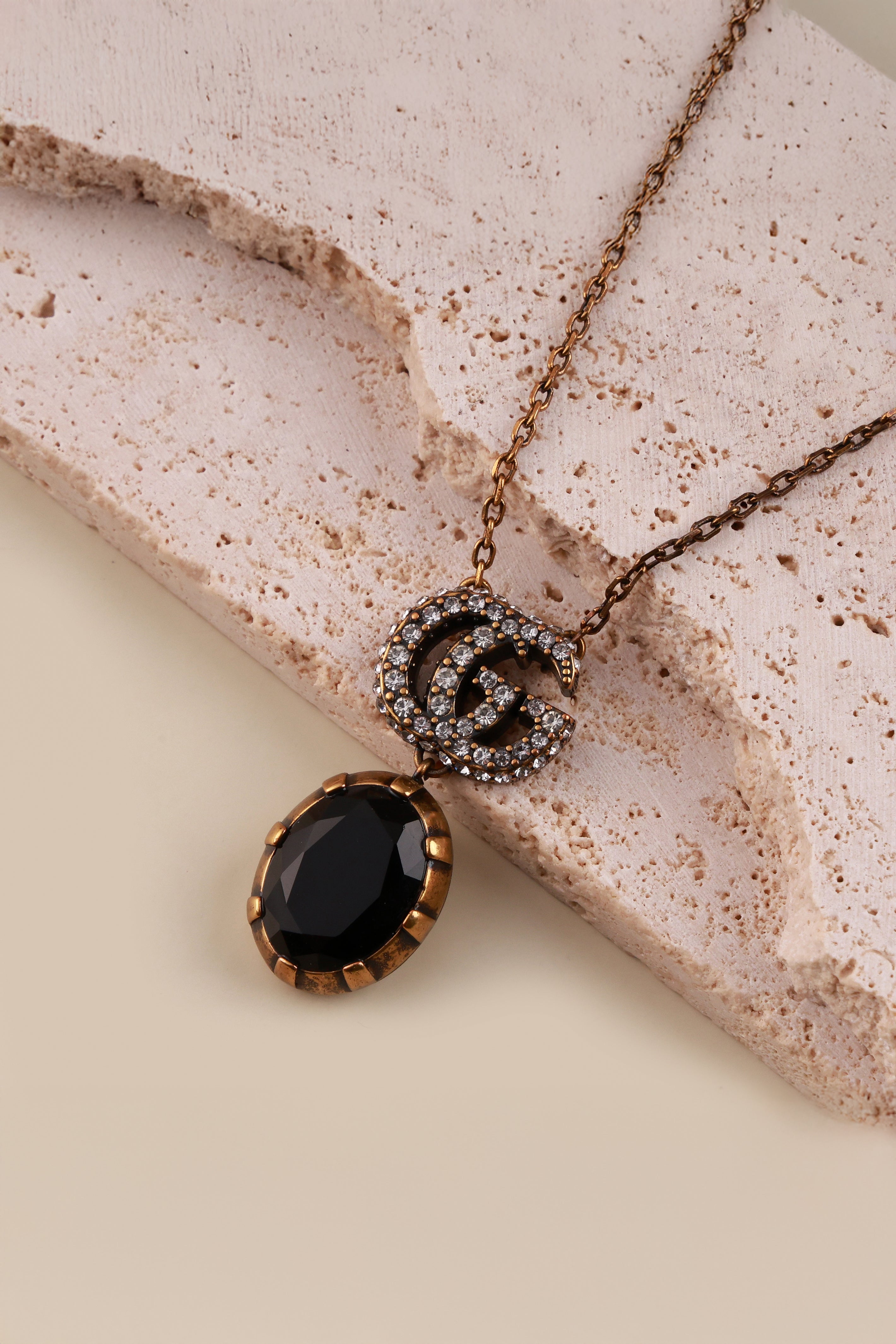 Earthstone Charm Guchi Neckchain