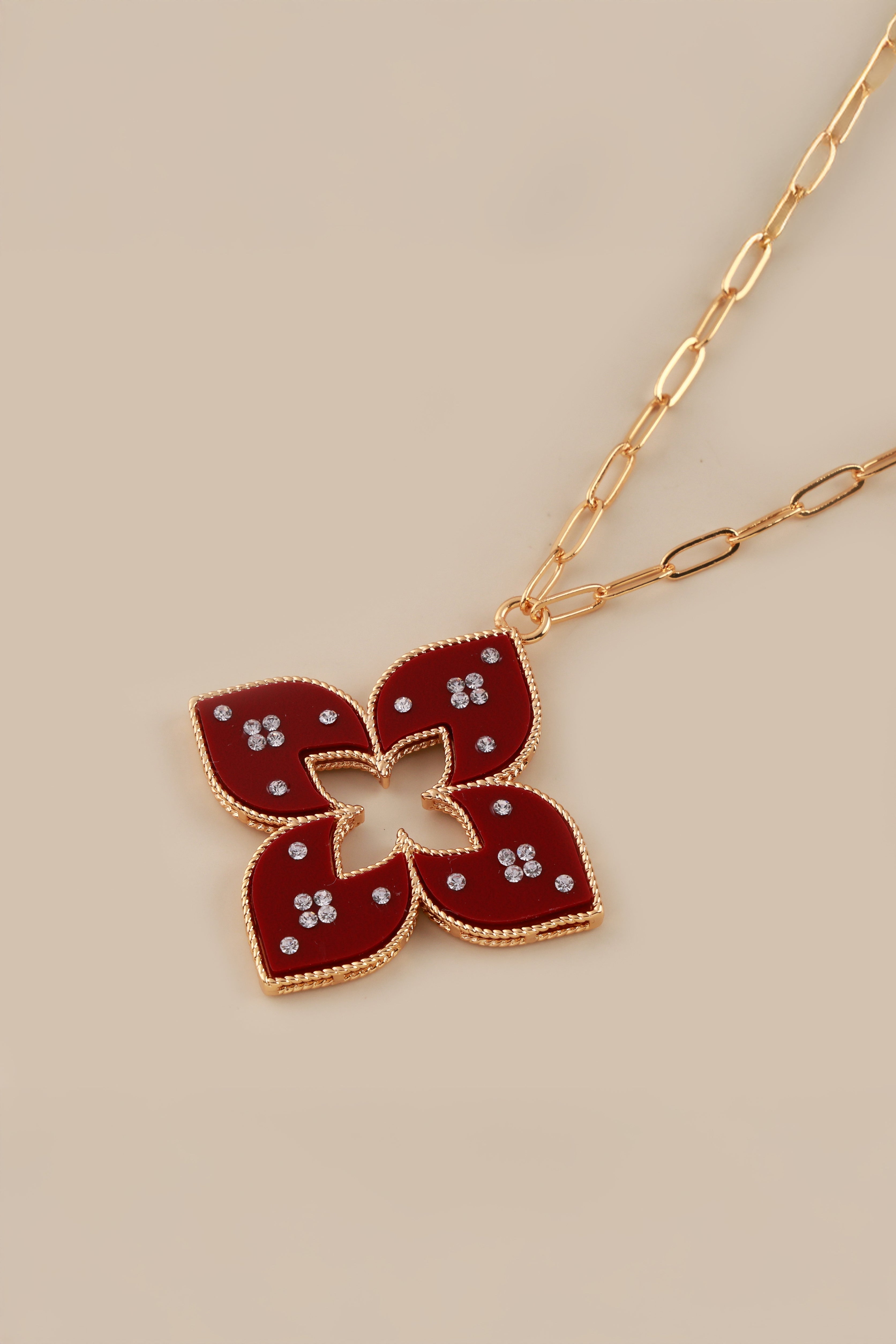 Golden Red Alberto Quain Neckchain