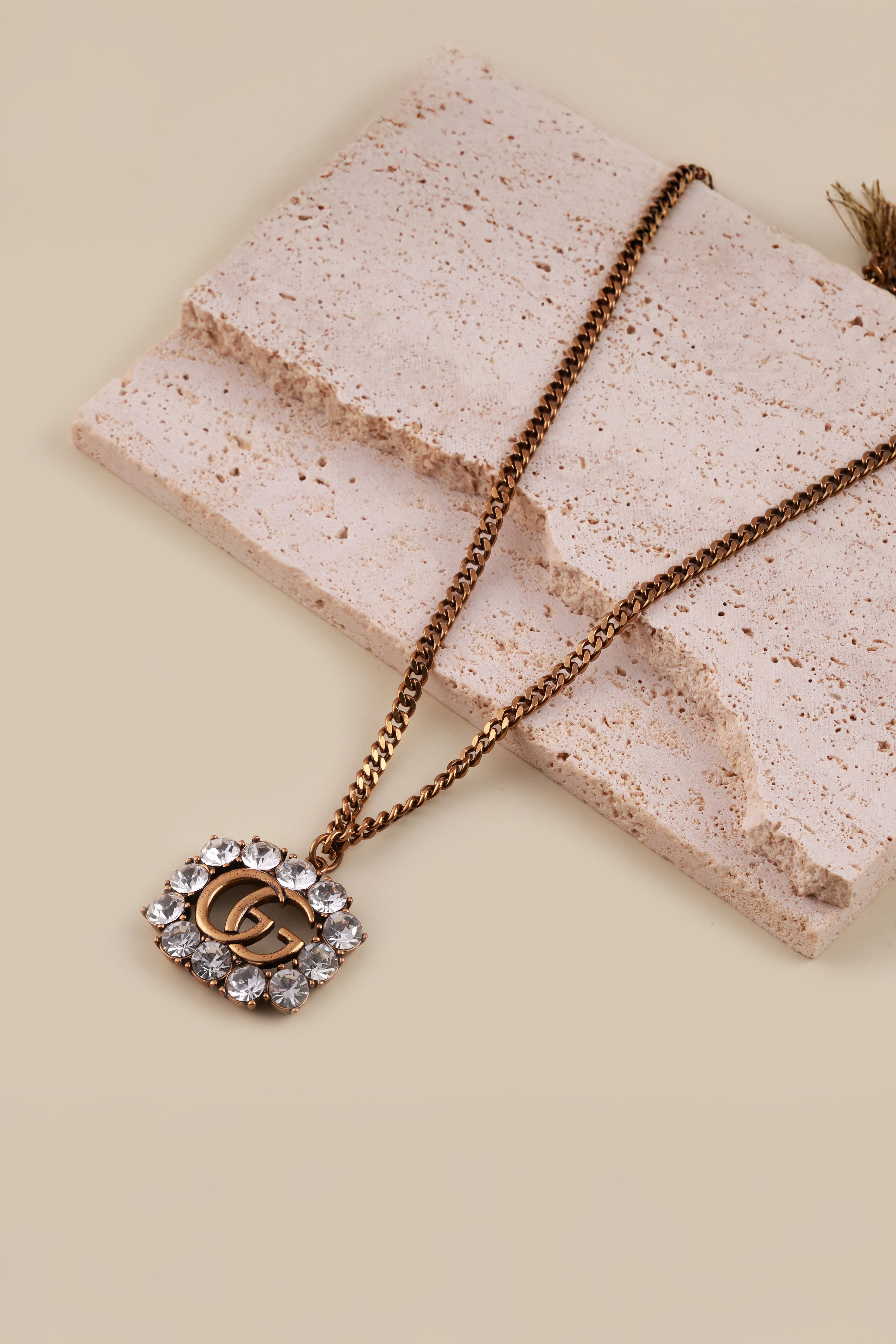 Symbolic Crystal Guchi Neckchain