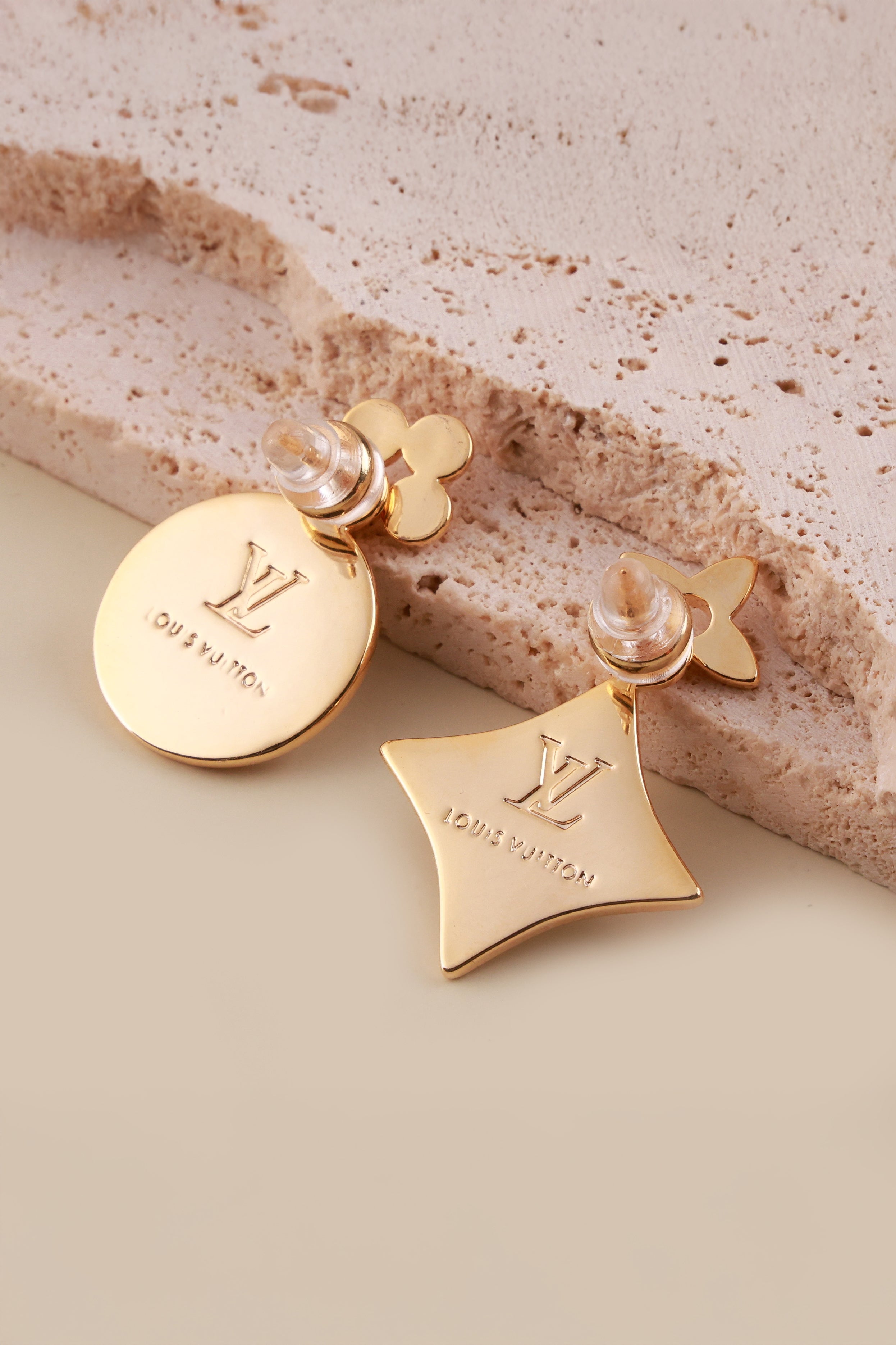 Crystalline Golden Duo Elvy Earrings