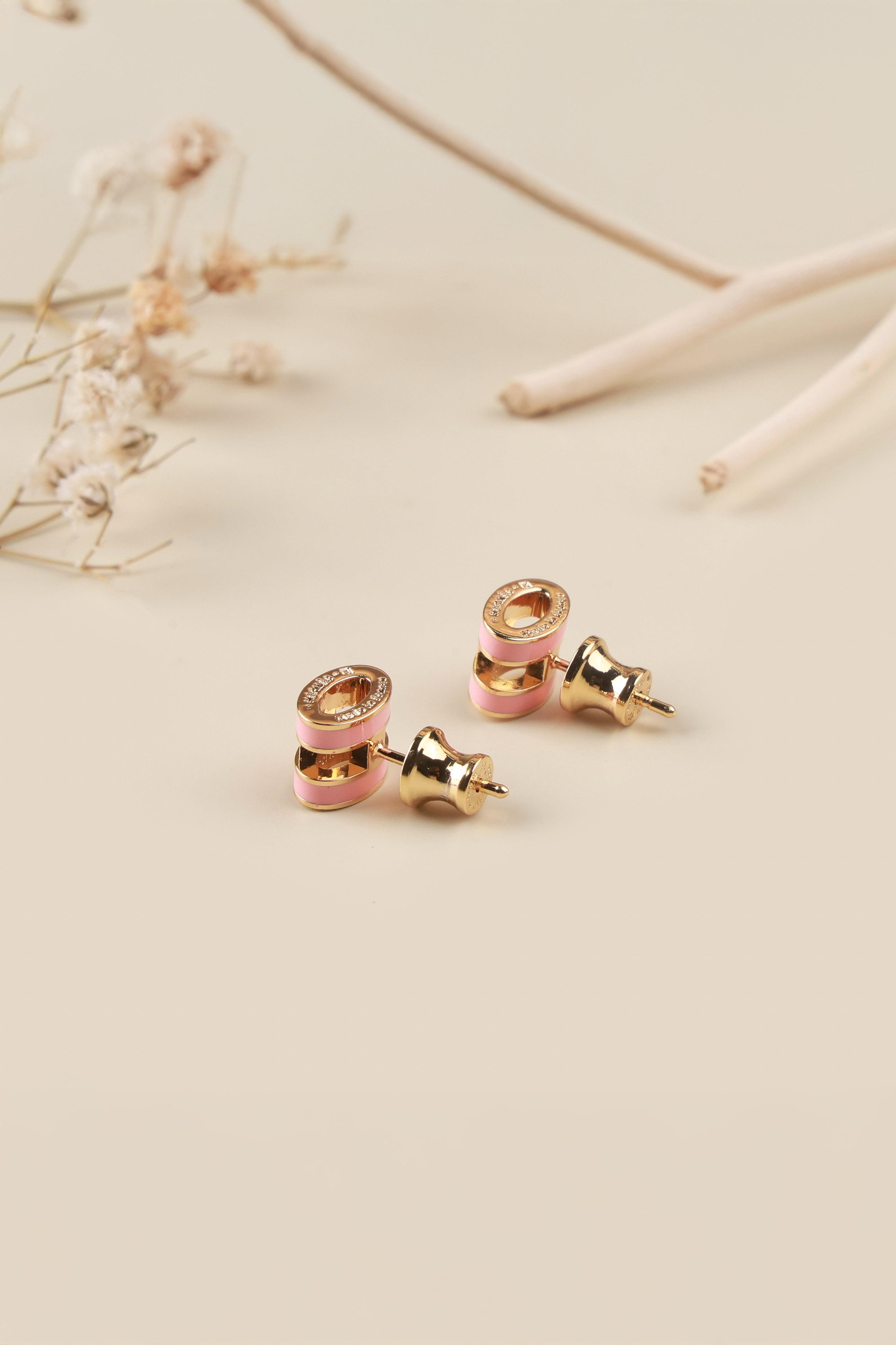 Pink Barrel Luxe Hermie Studs
