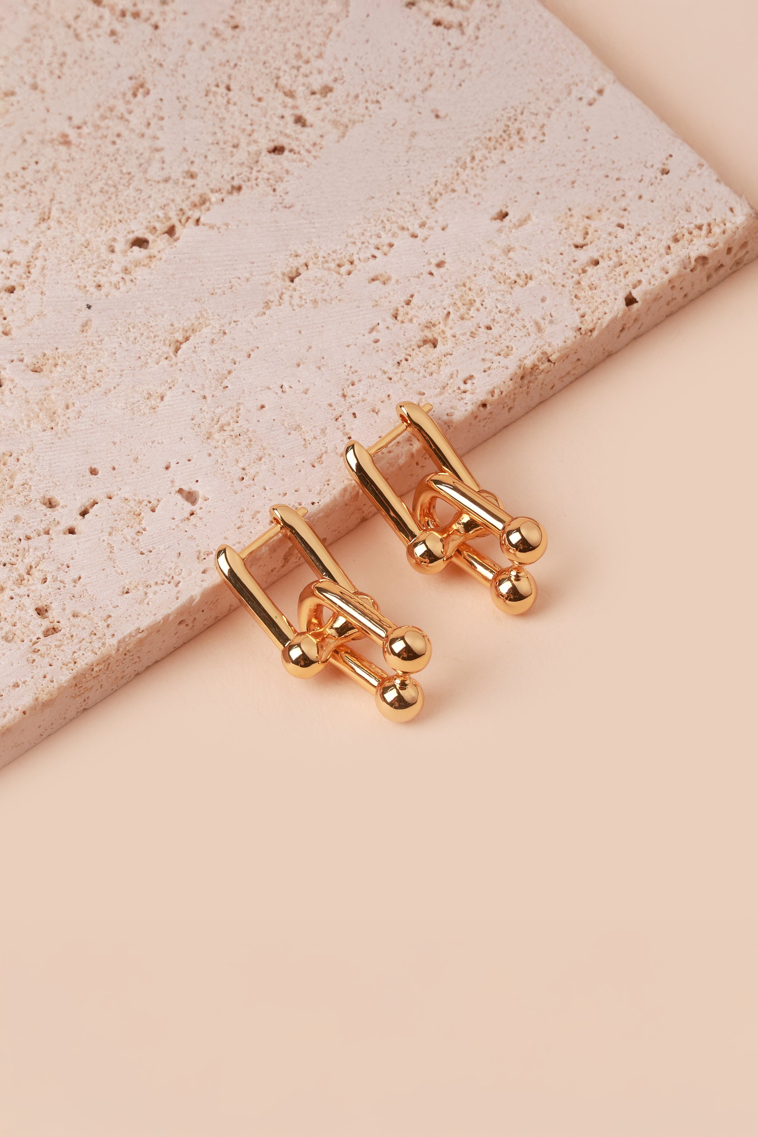 Golden Drop Tiffne Earrings