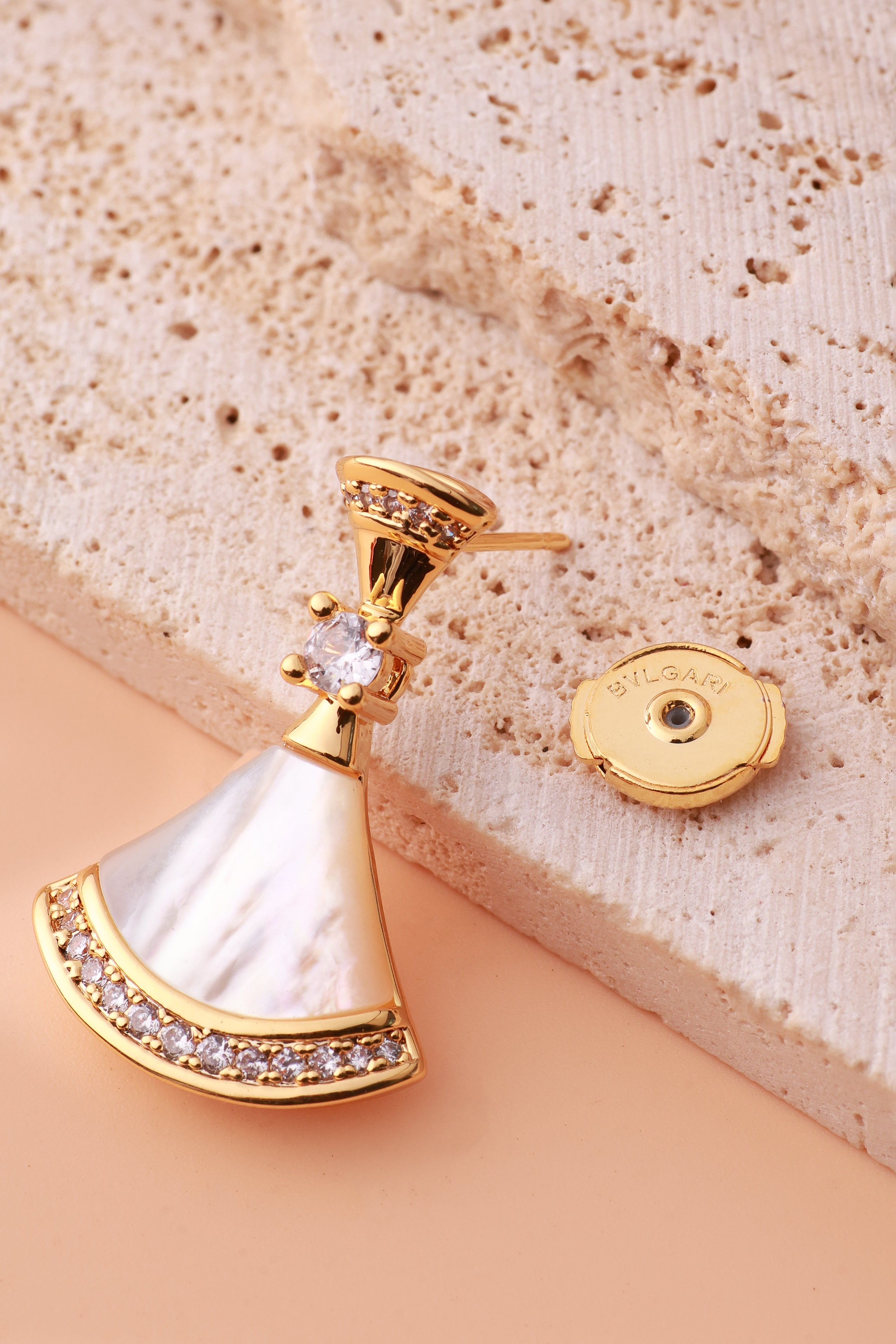 Velaria Beige Bulgaree Earrings